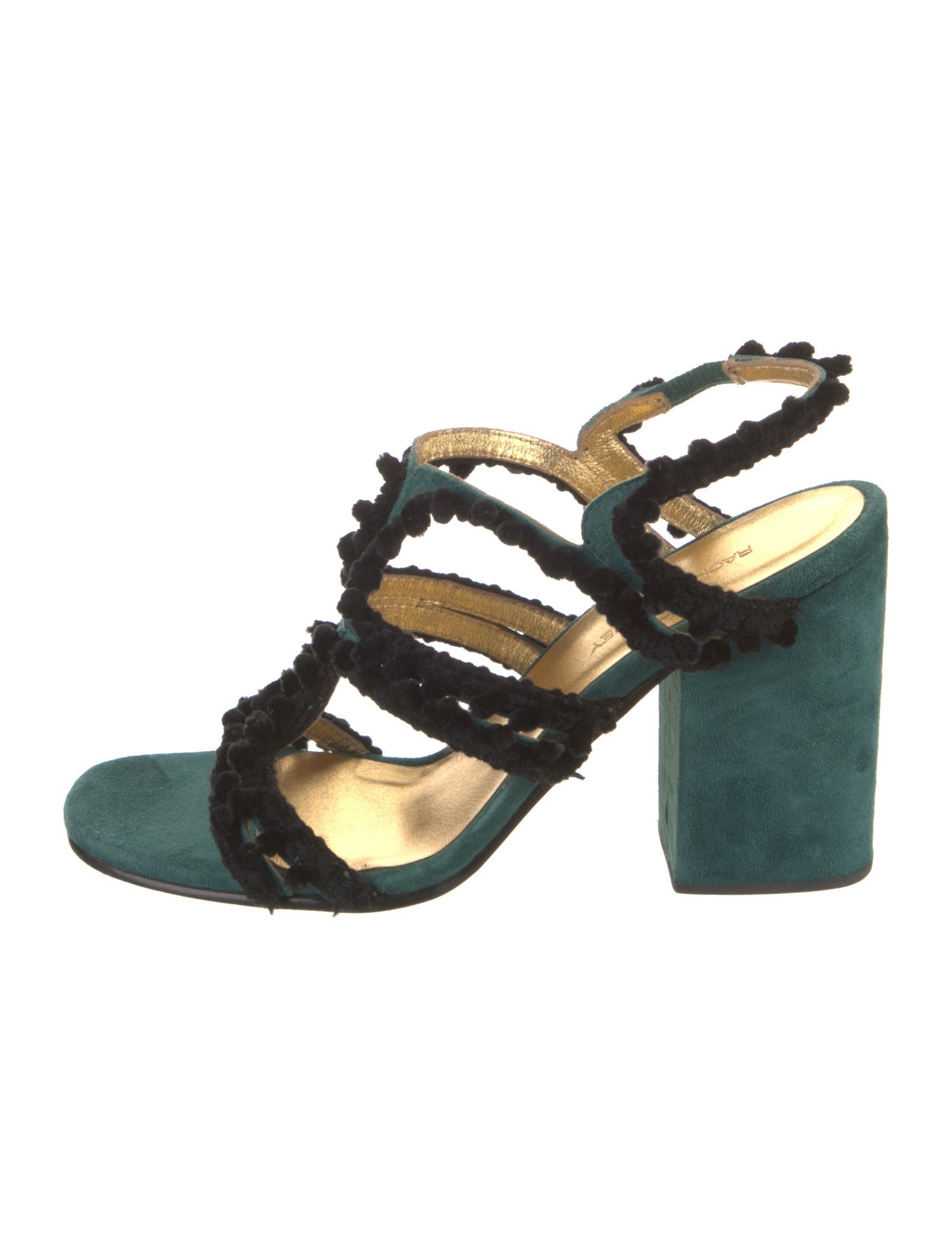 Rachel Comey Suede Pom-Pom Embellishments Sandals