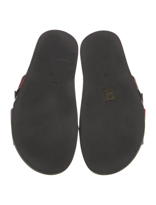 Rachel Comey Leather Colorblock Pattern Slides