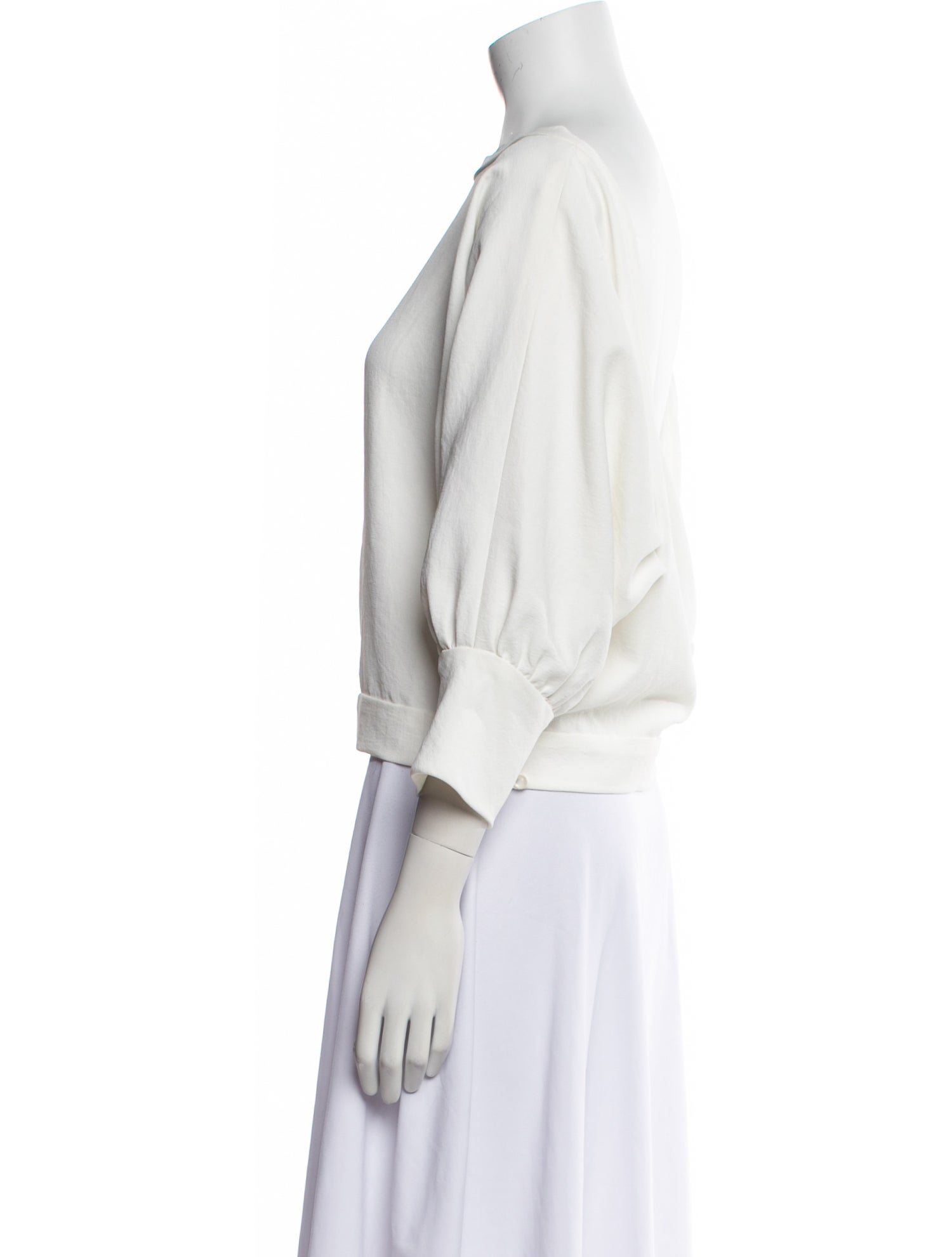 Rachel Comey Bateau Neckline Three-Quarter Sleeve Top