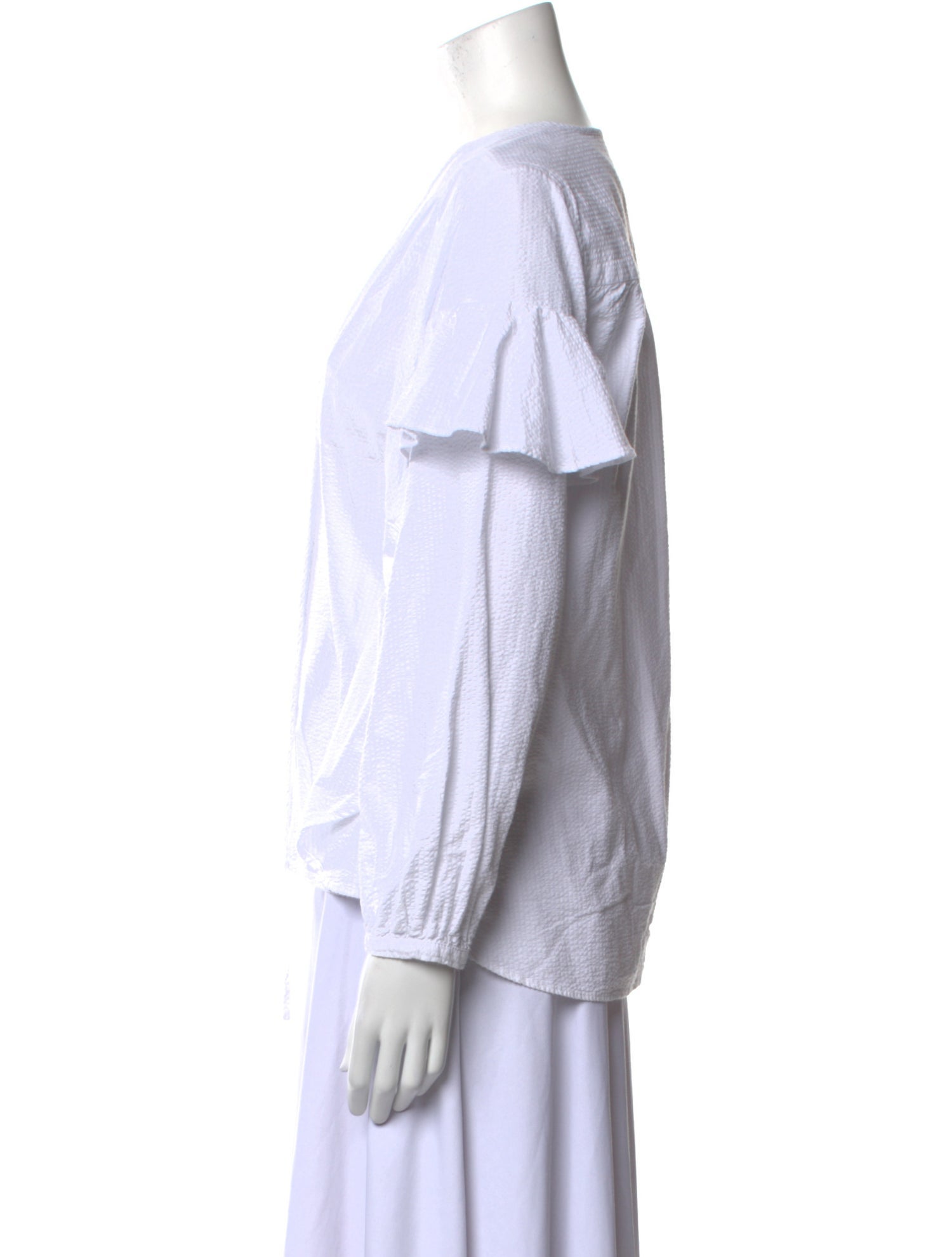 Rachel Comey V-Neck Long Sleeve Blouse