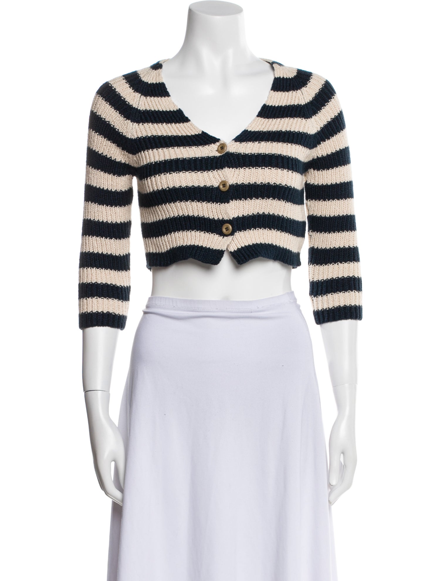Rachel Comey Striped V-Neck Sweater