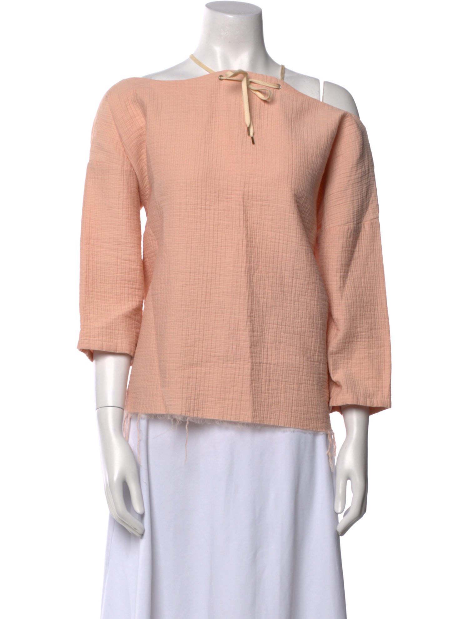 Rachel Comey Bateau Neckline Three-Quarter Sleeve Top