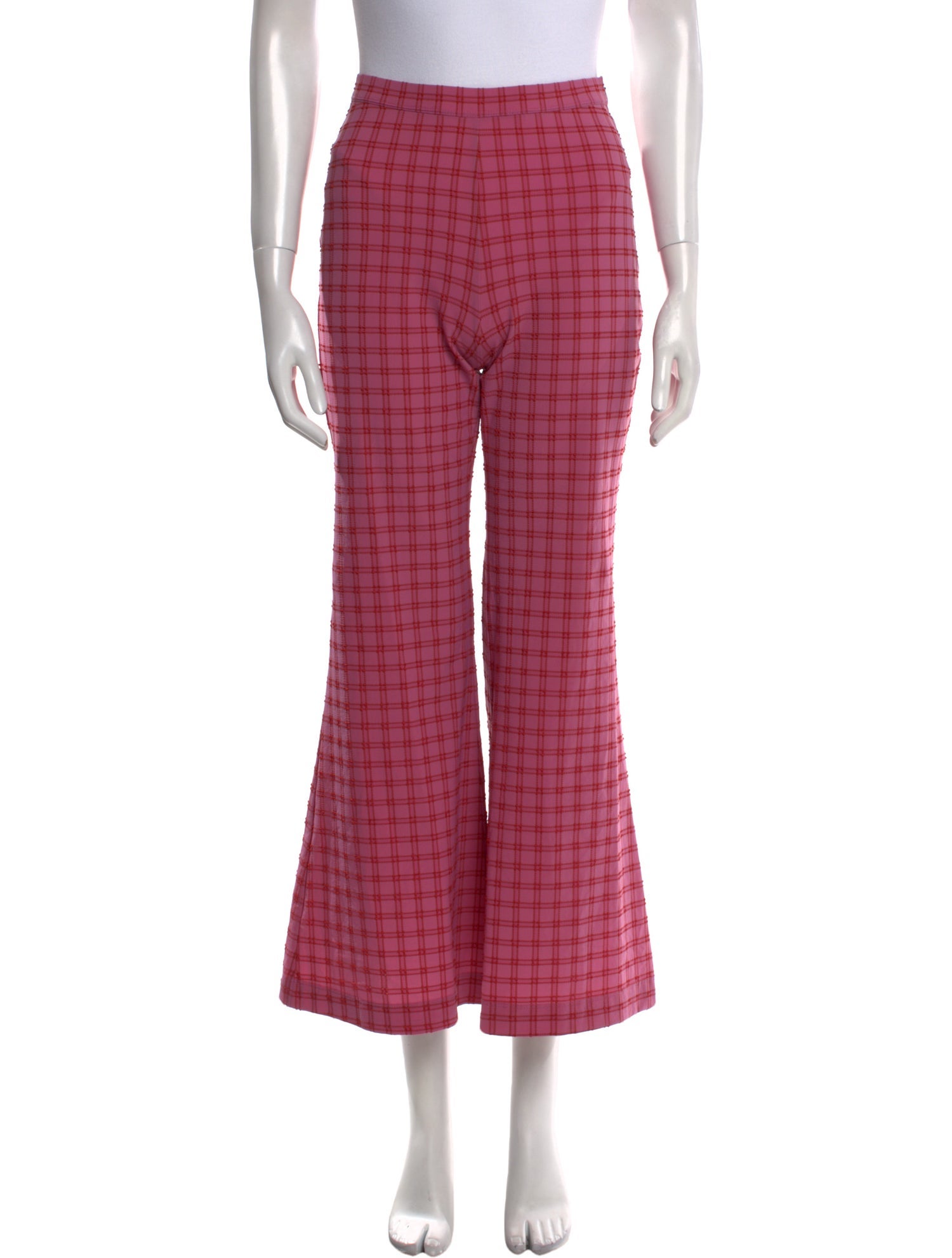 Rachel Comey Plaid Print Wide Leg Pants
