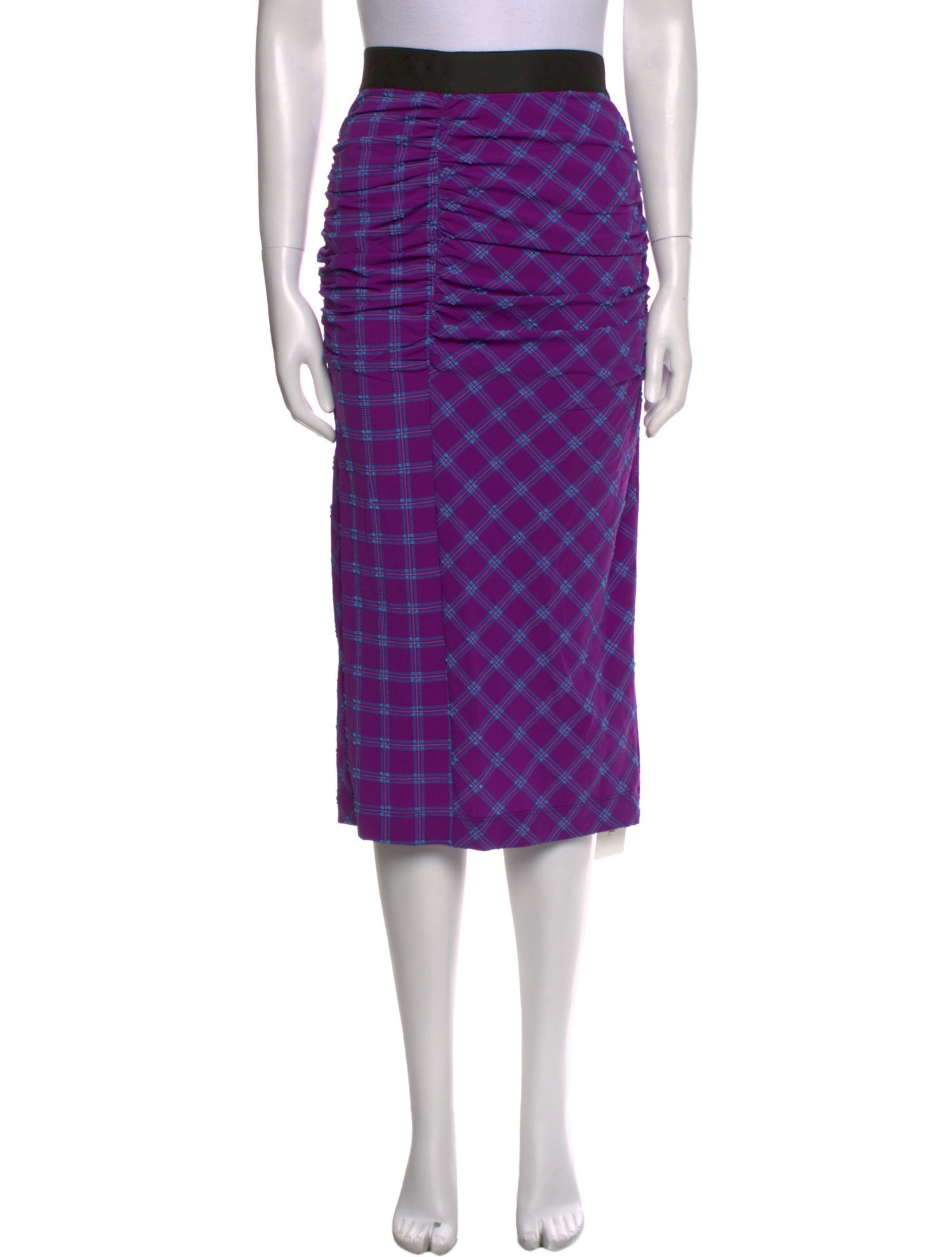 Rachel Comey Plaid Print Midi Length Skirt