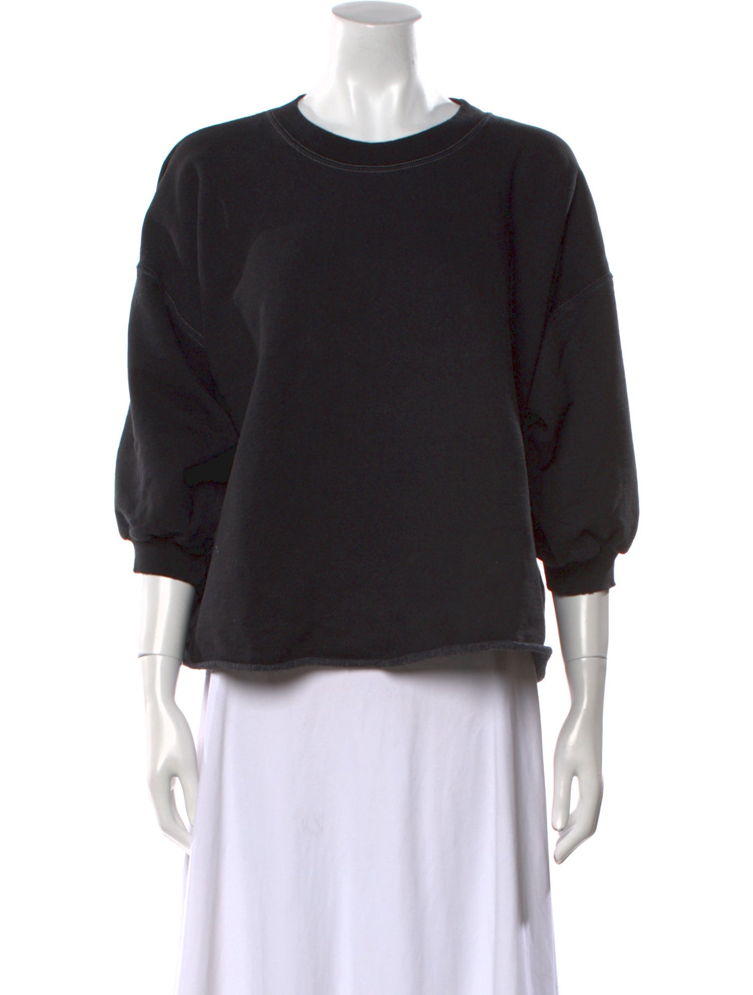 Rachel Comey Crew Neck Three-Quarter Sleeve Sweatshirt