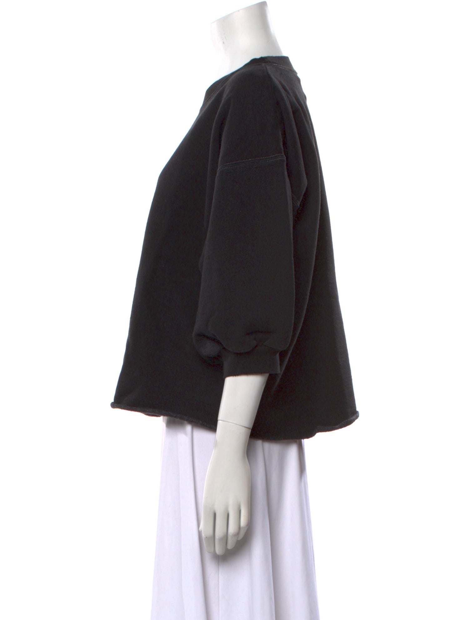 Rachel Comey Crew Neck Three-Quarter Sleeve Sweatshirt