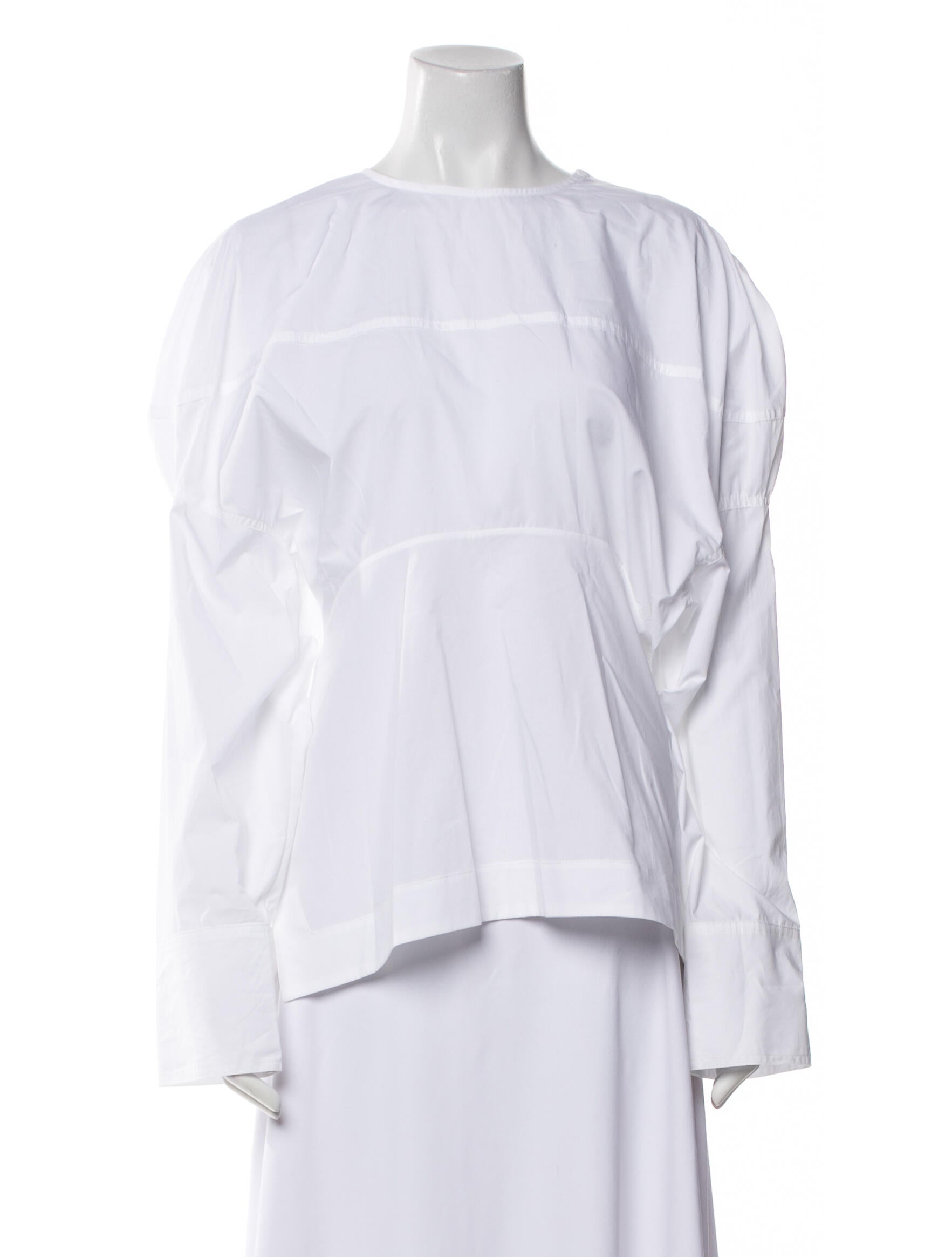 Rachel Comey Crew Neck Long Sleeve Blouse