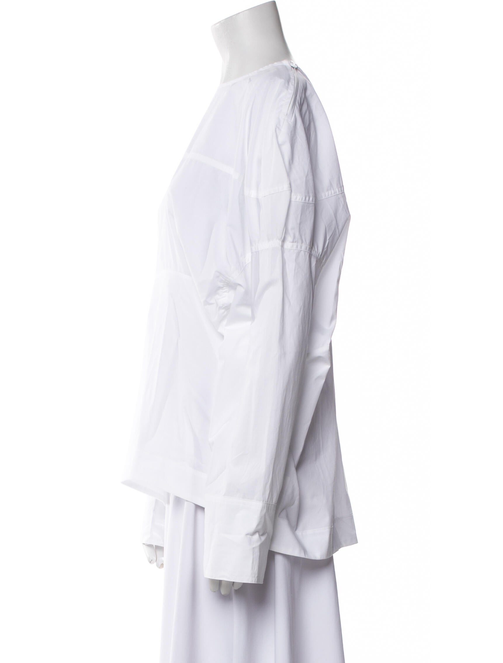 Rachel Comey Crew Neck Long Sleeve Blouse