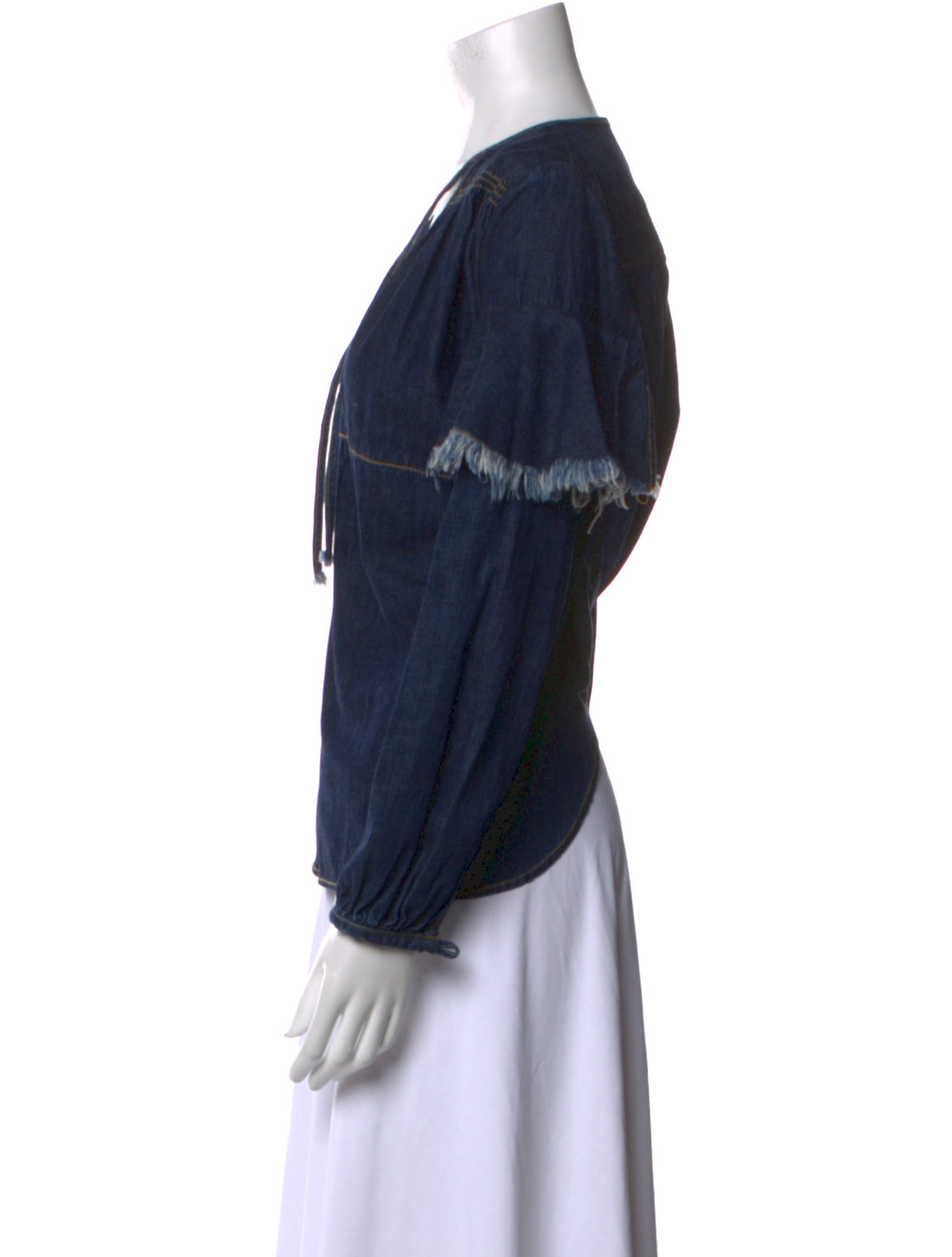 Rachel Comey V-Neck Long Sleeve Blouse