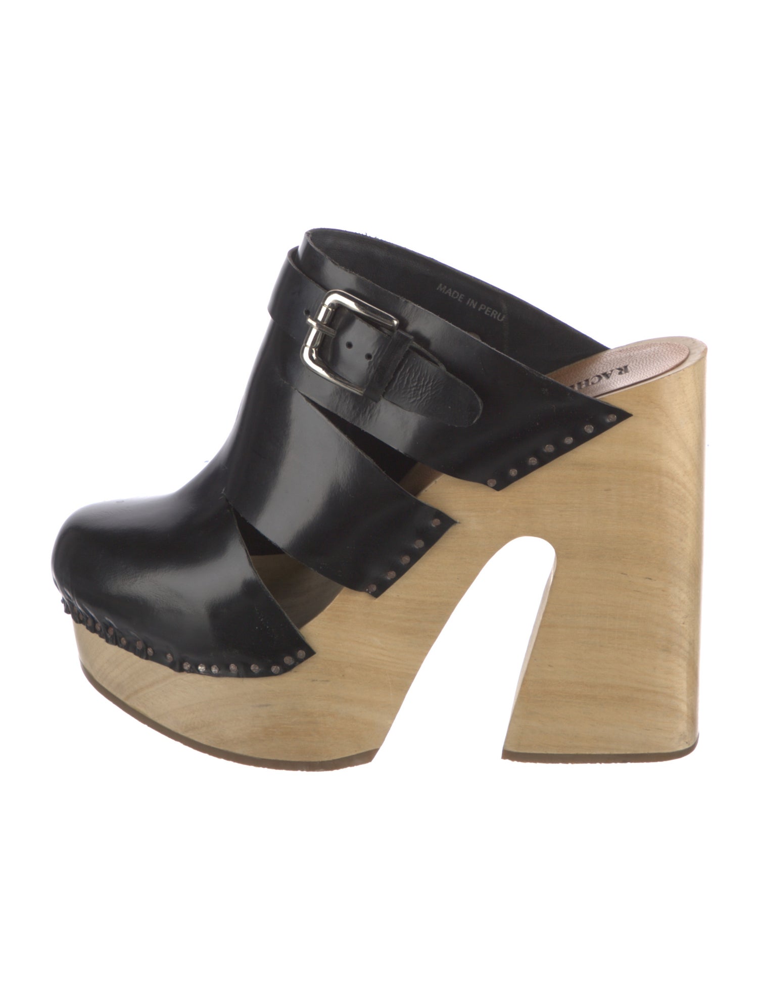 Rachel Comey Leather Cutout Accent Mules