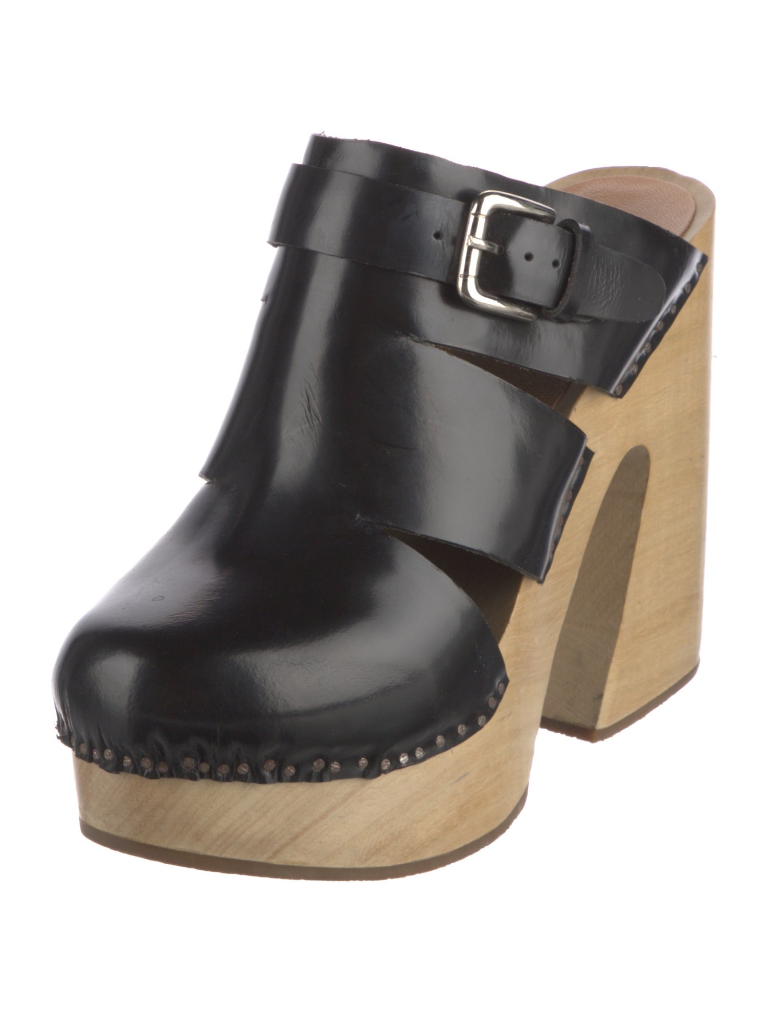 Rachel Comey Leather Cutout Accent Mules