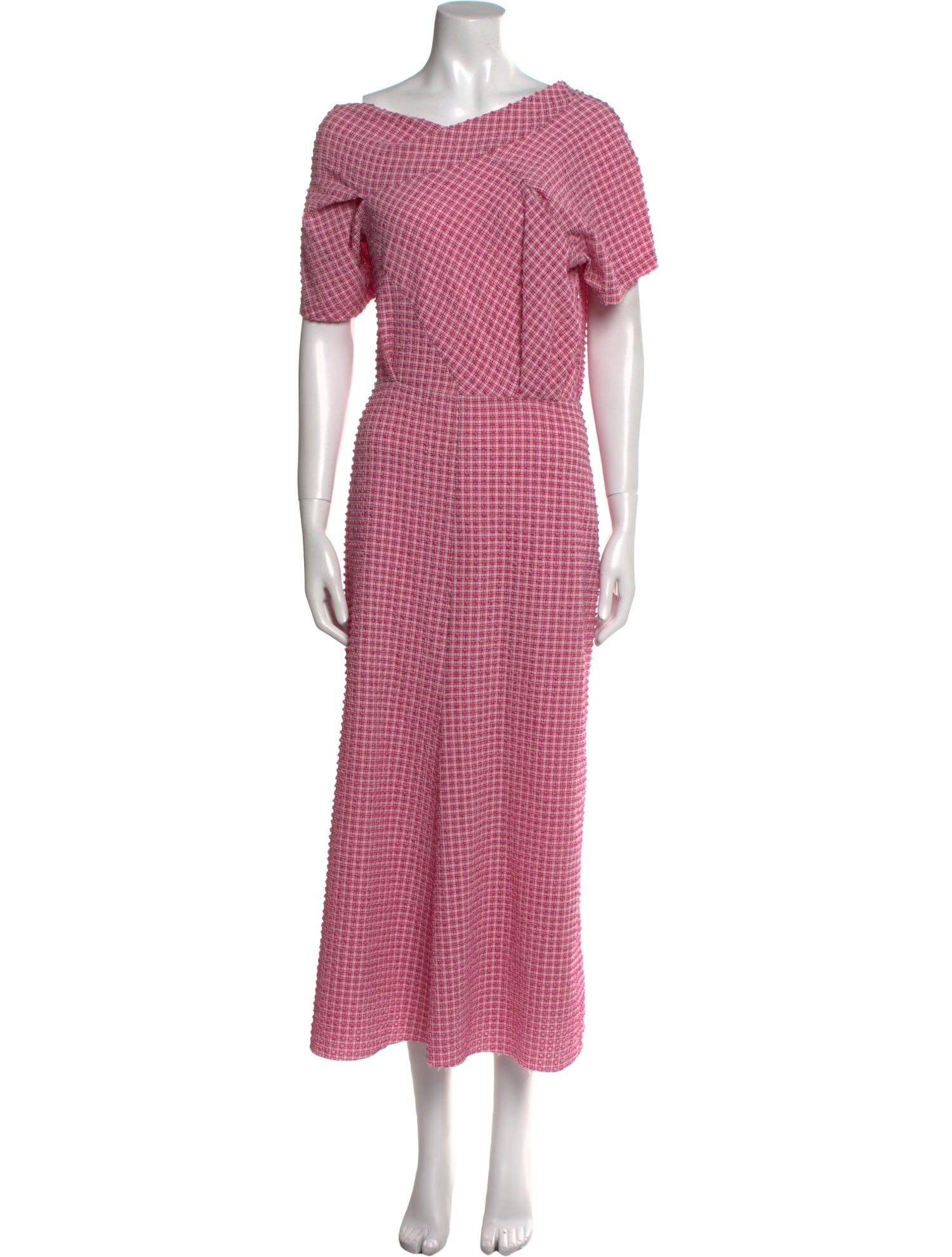 Rachel Comey Plaid Print Long Dress