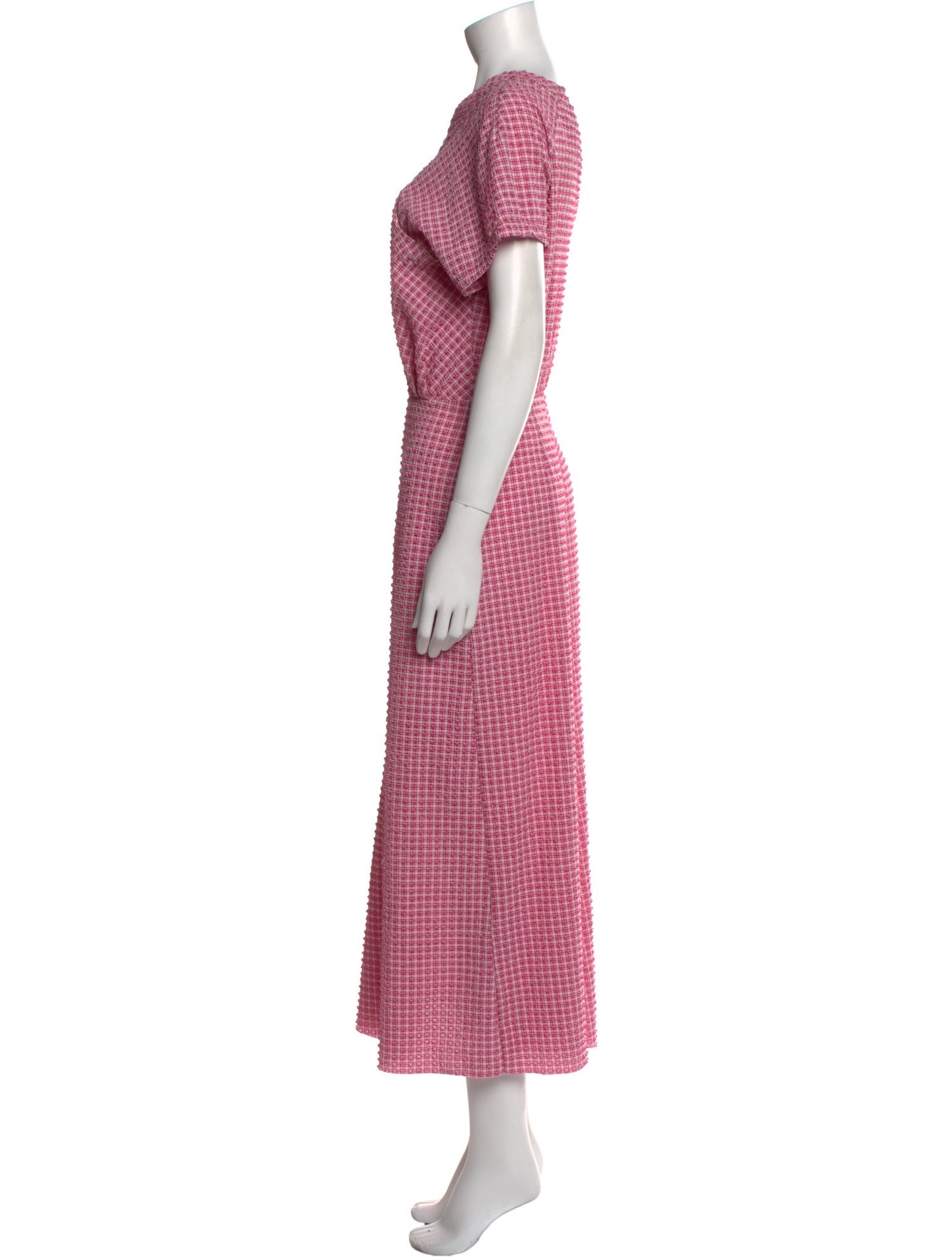 Rachel Comey Plaid Print Long Dress