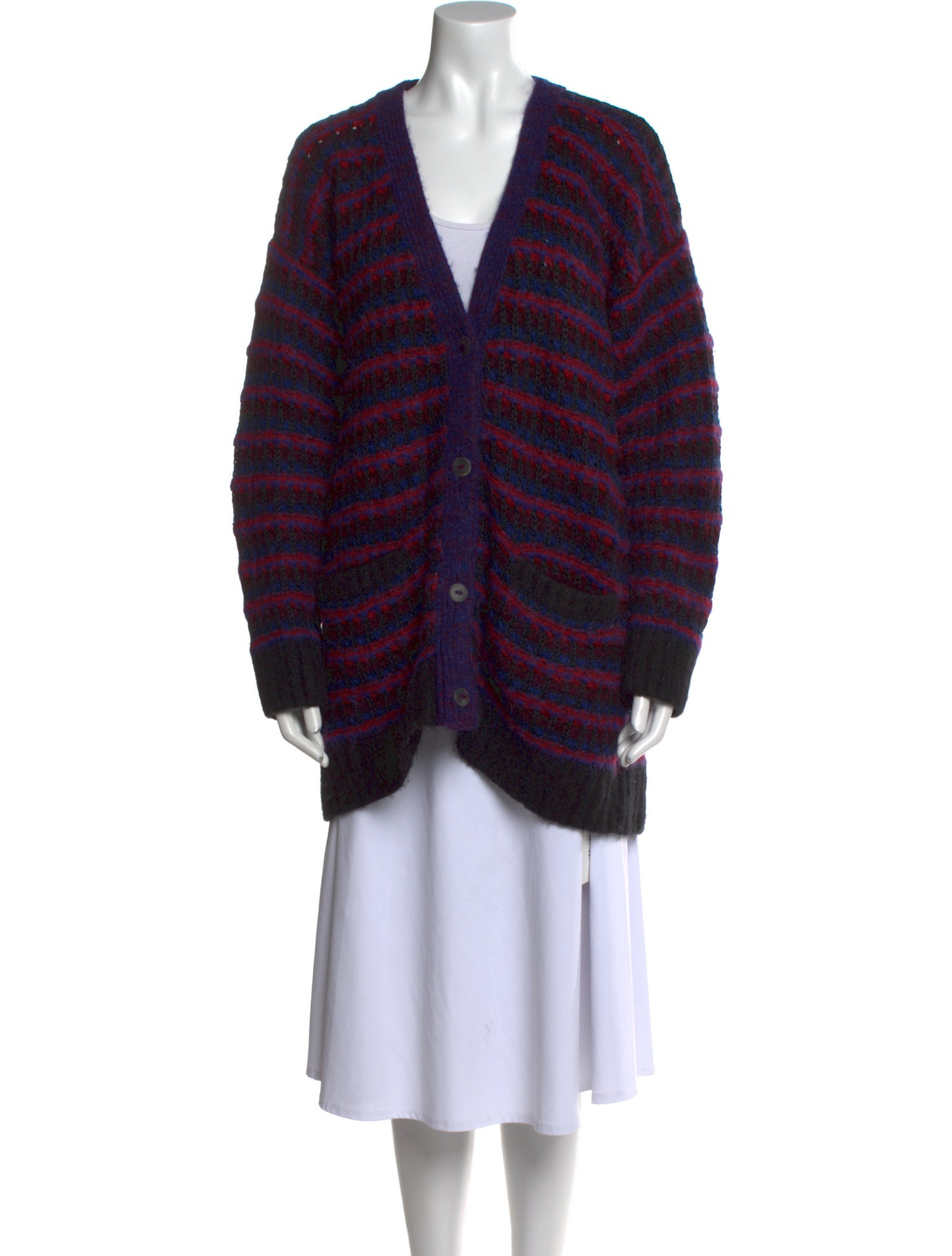 Rachel Comey Striped V-Neck Sweater