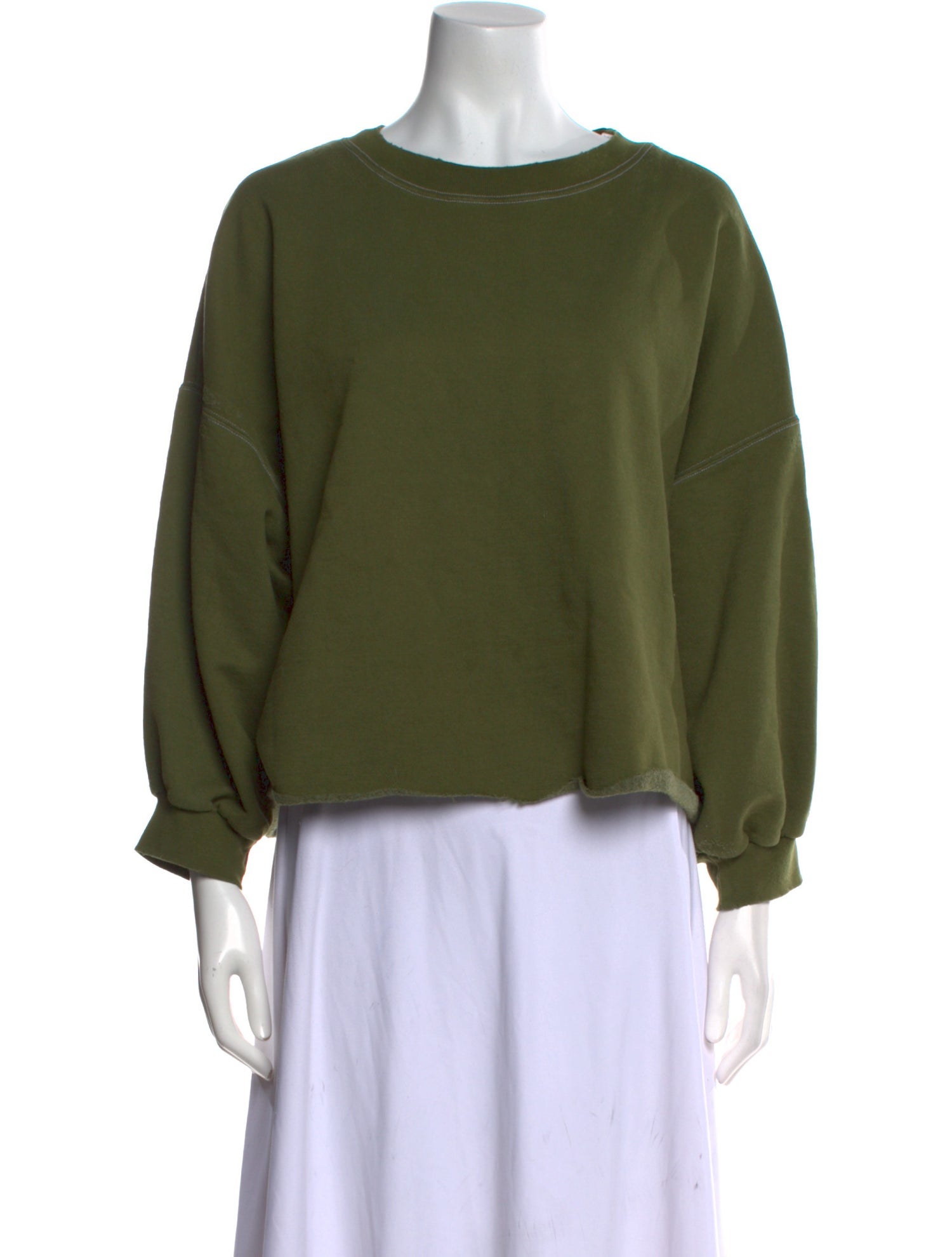 Rachel Comey Crew Neck Three-Quarter Sleeve Sweatshirt