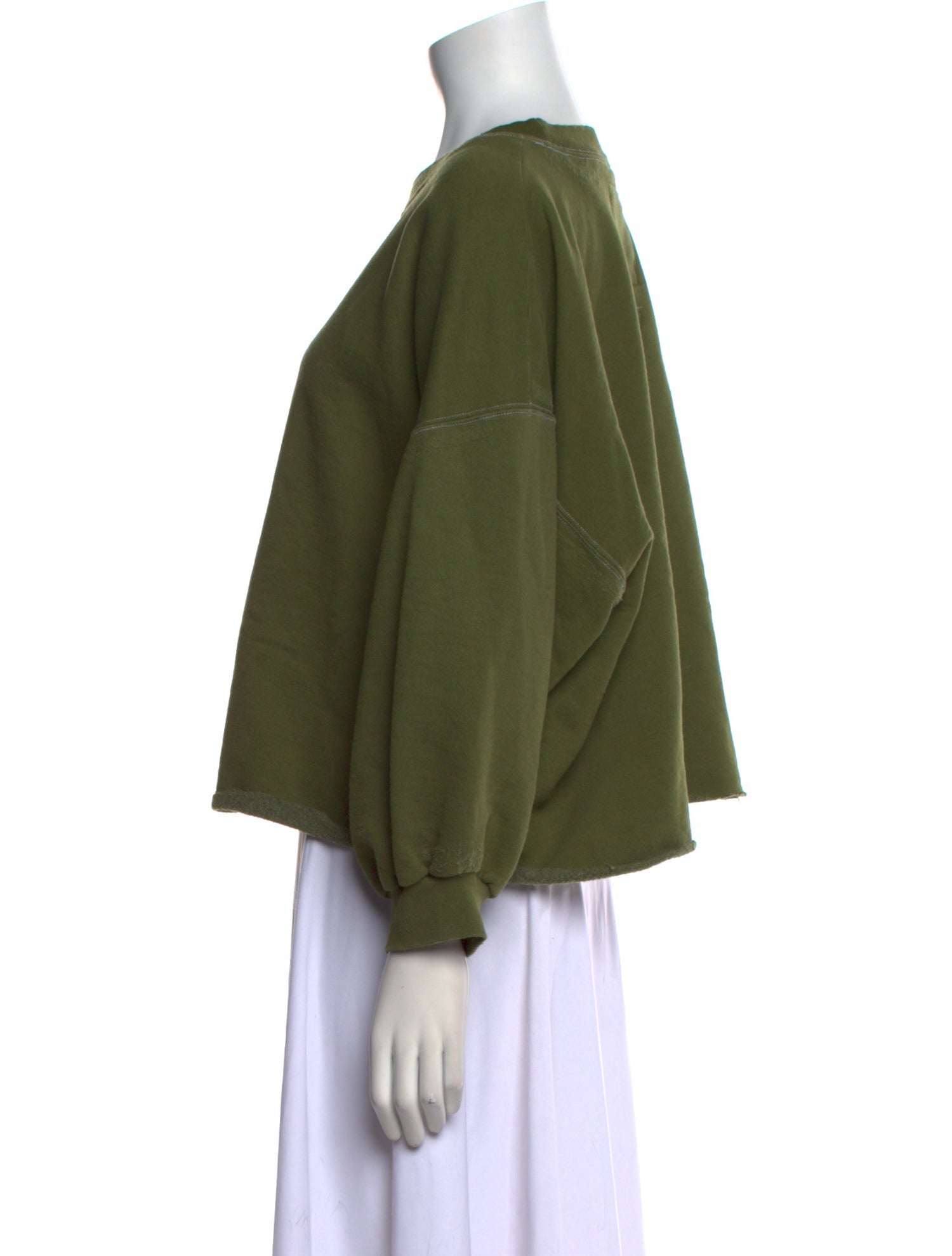 Rachel Comey Crew Neck Three-Quarter Sleeve Sweatshirt