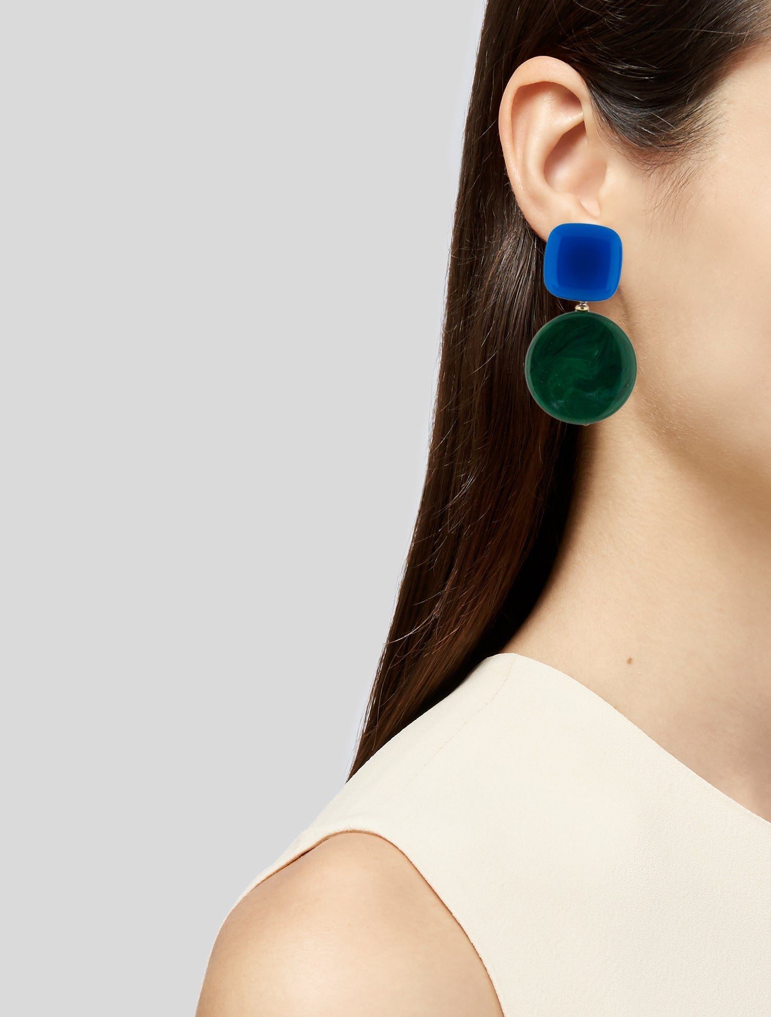 Rachel Comey Resin "Arc" Drop Earclip Earrings