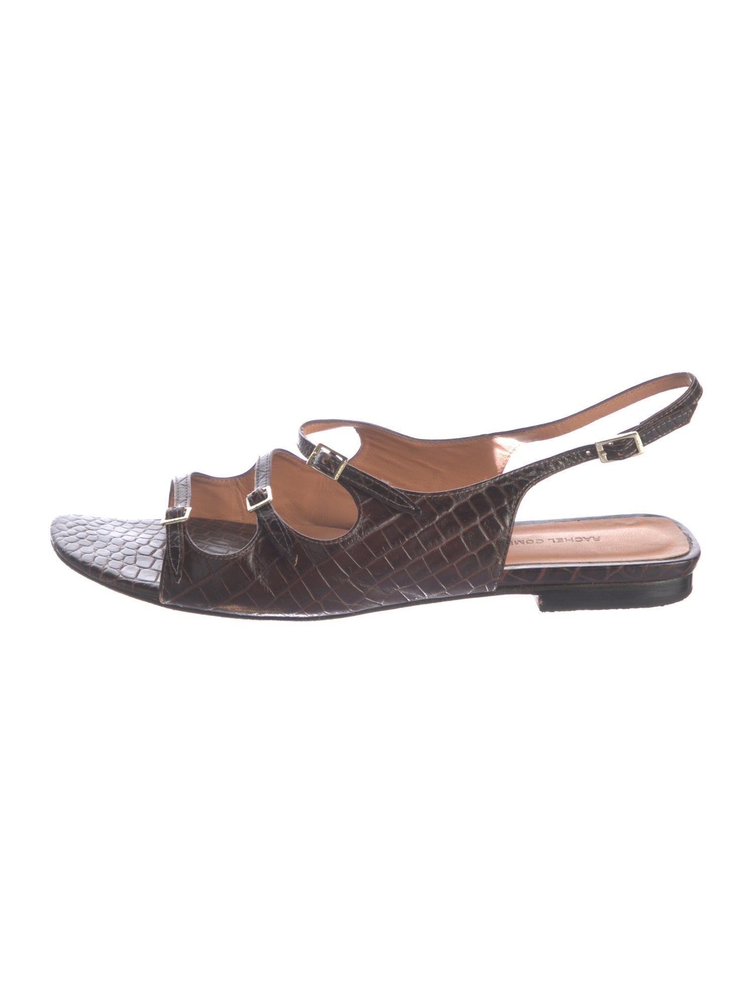 Rachel Comey Embossed Leather Slingback Sandals
