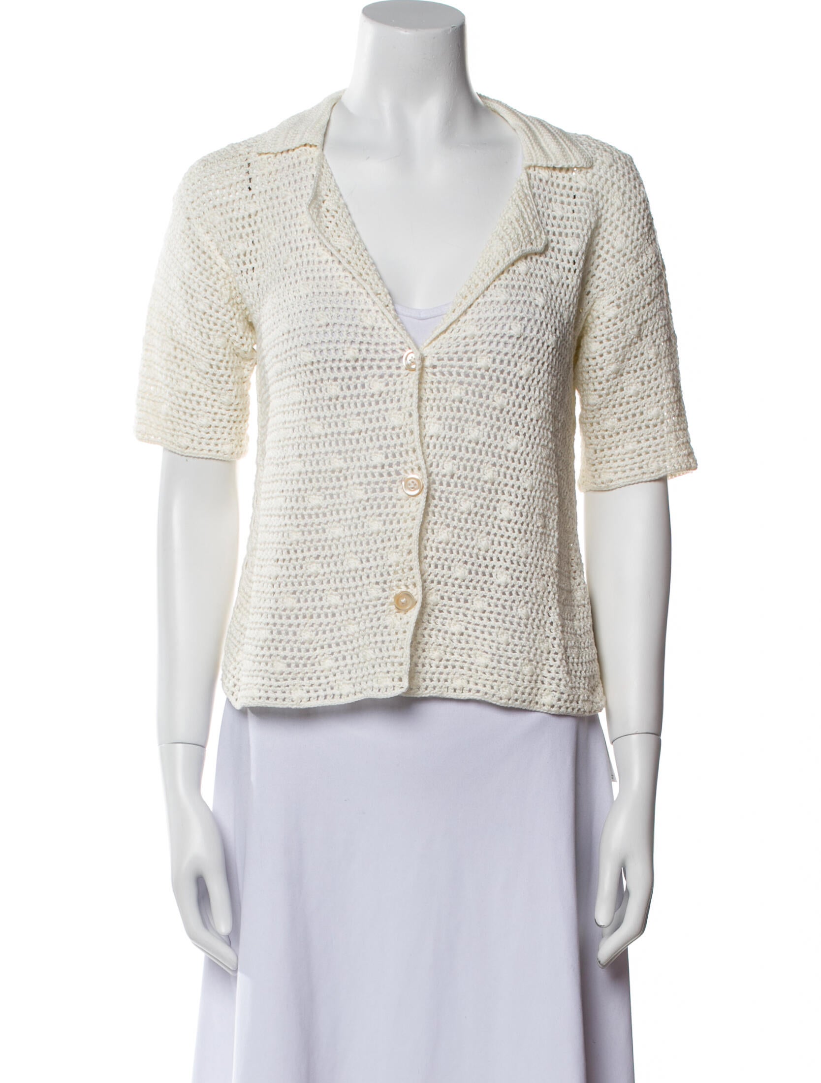 Rachel Comey V-Neck Short Sleeve Crop Top