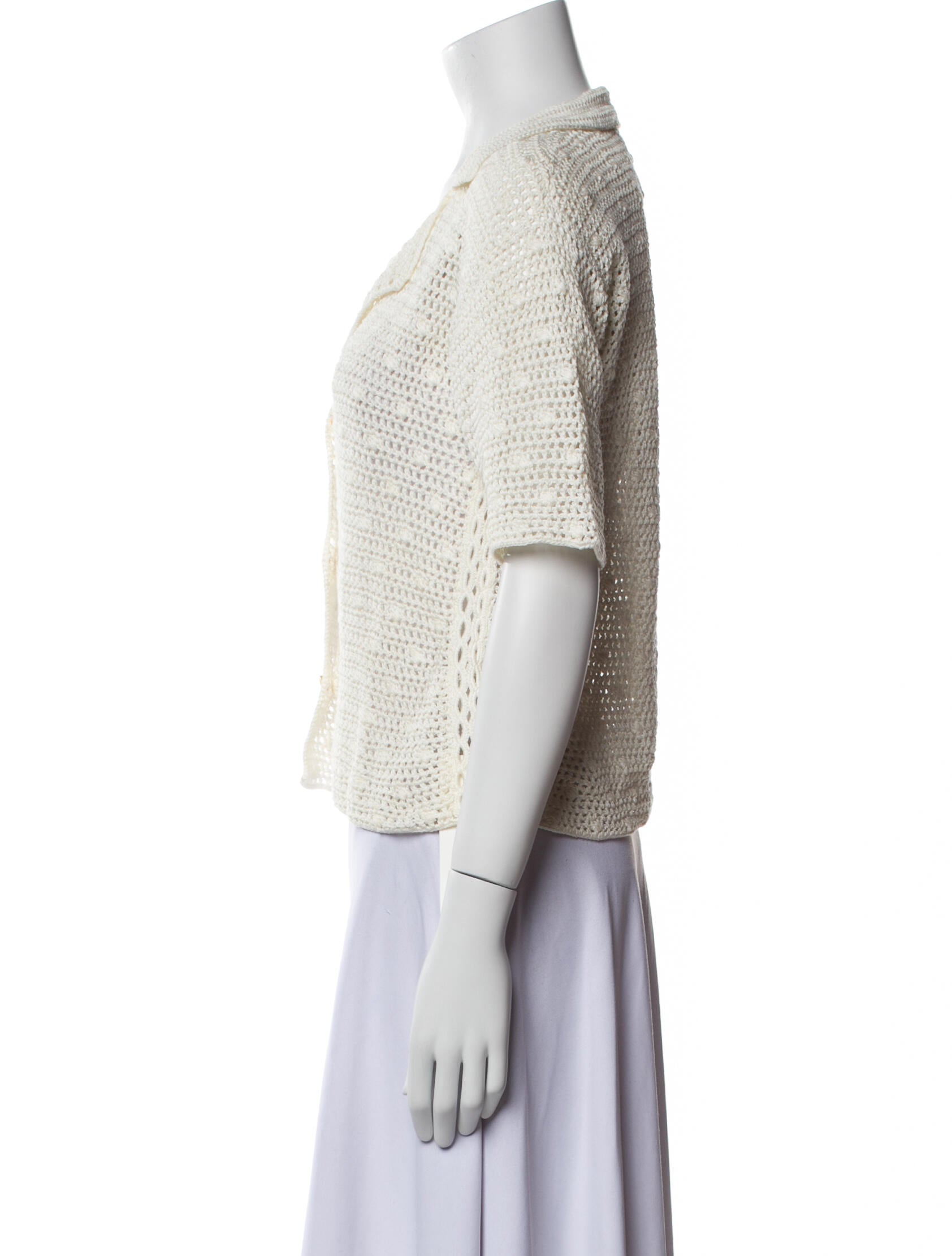 Rachel Comey V-Neck Short Sleeve Crop Top