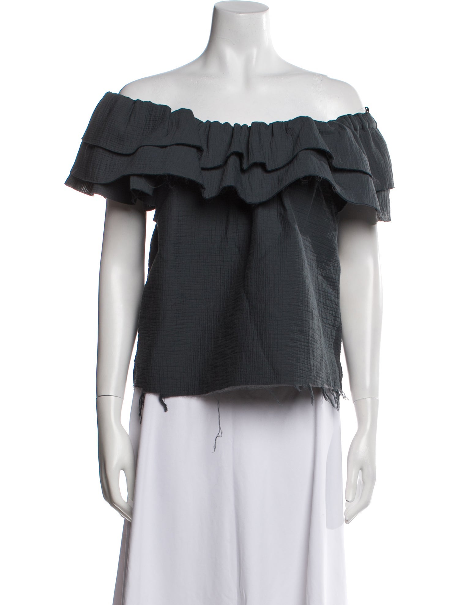 Rachel Comey Off-The-Shoulder Short Sleeve Top