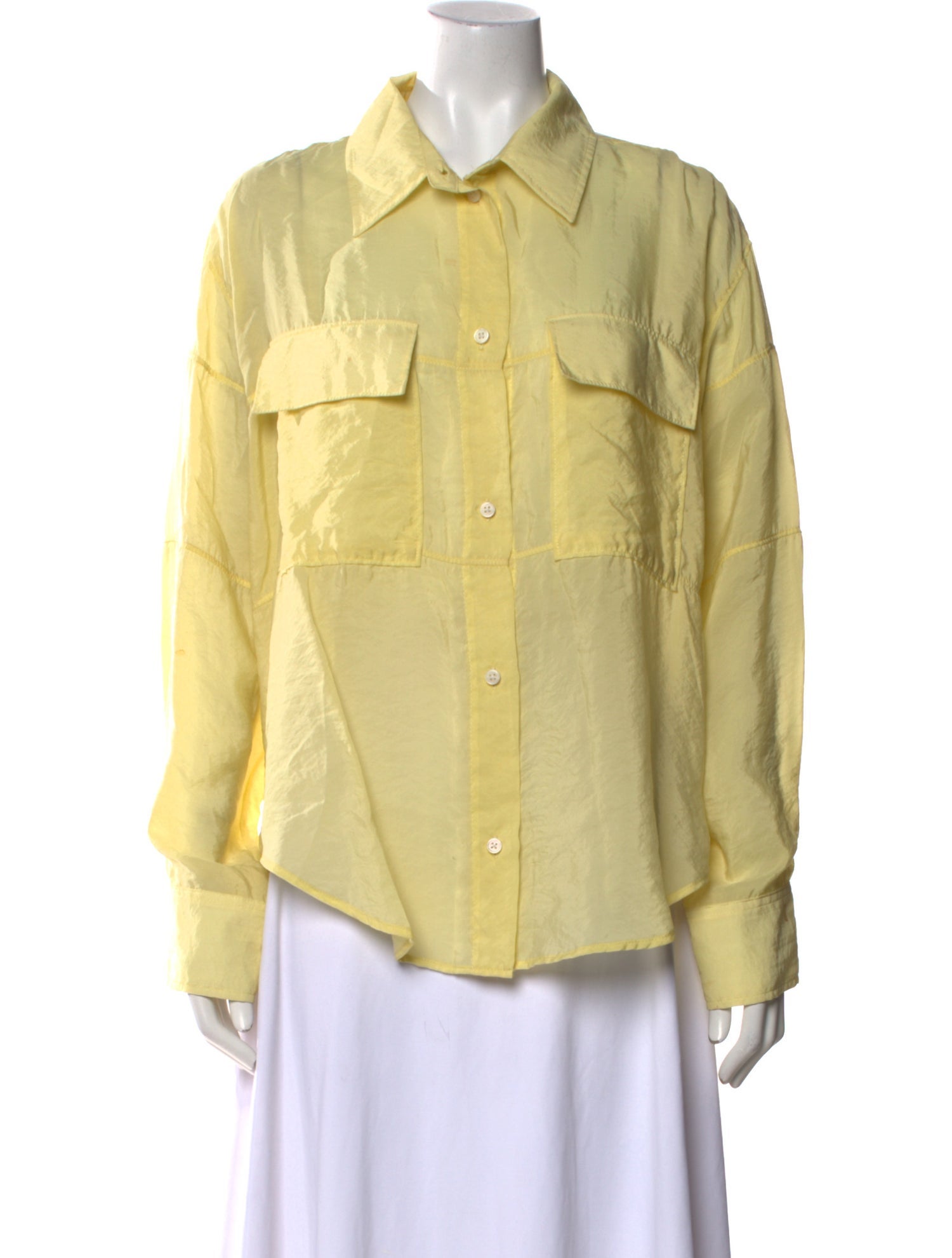 Rachel Comey Long Sleeve Button-Up Top