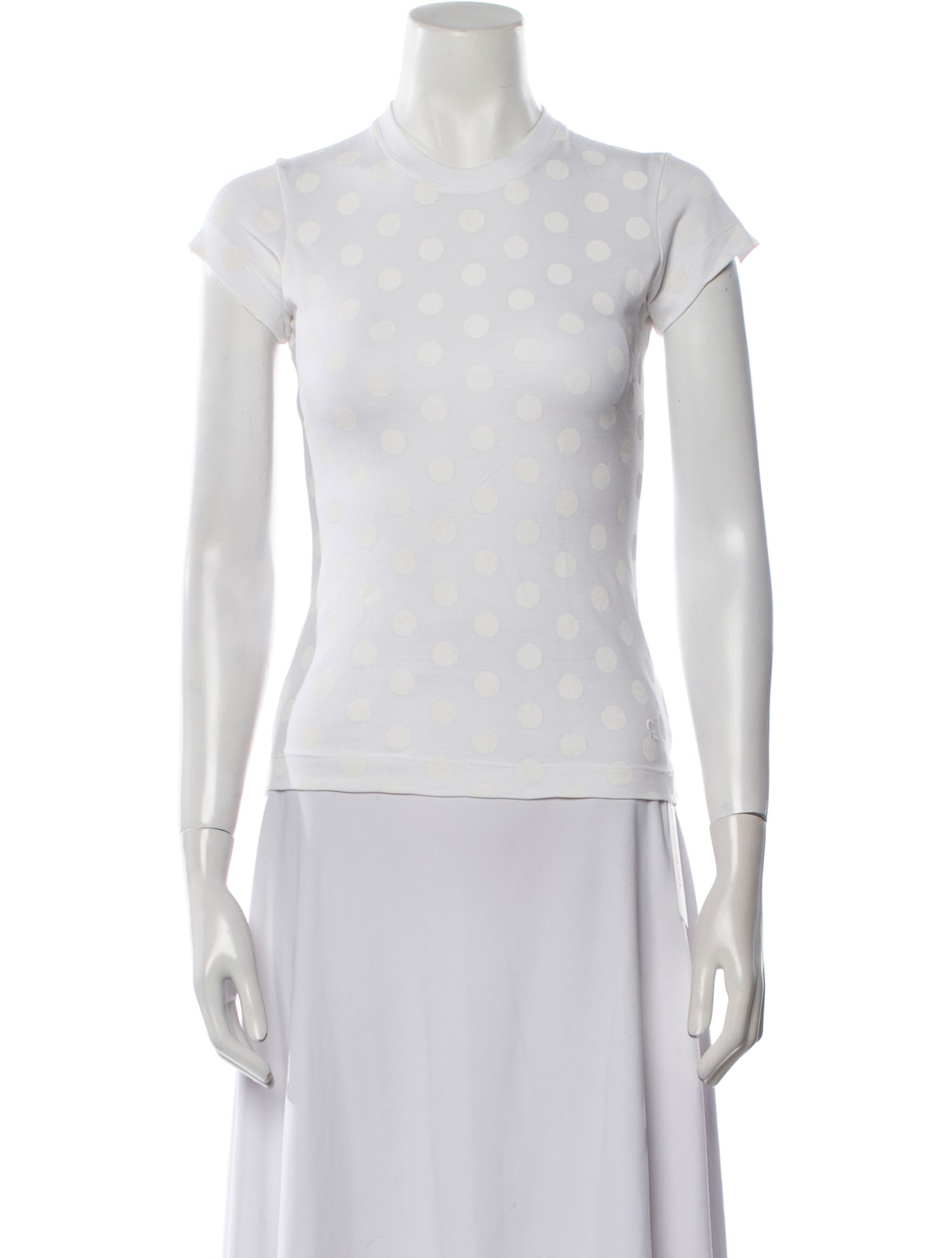Rachel Comey Polka Dot Print Crew Neck Top w/ Tags