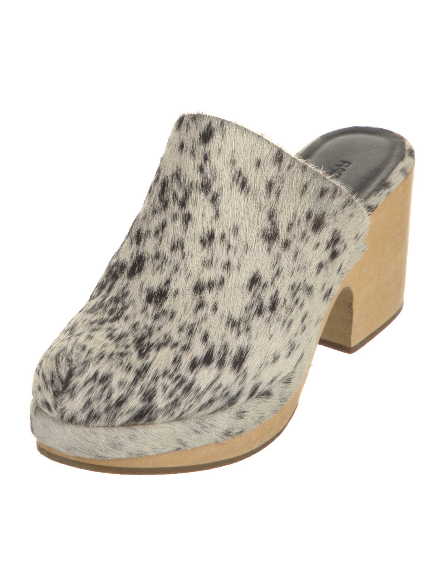 Rachel Comey Ponyhair Animal Print Mules