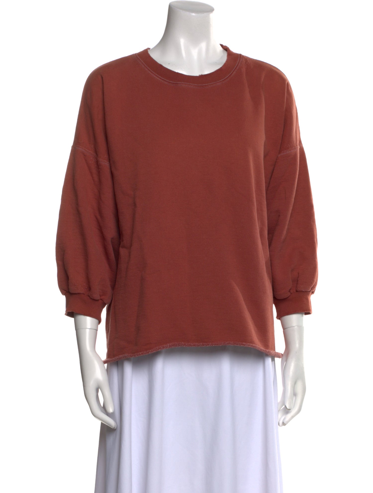 Rachel Comey Crew Neck Three-Quarter Sleeve Sweatshirt