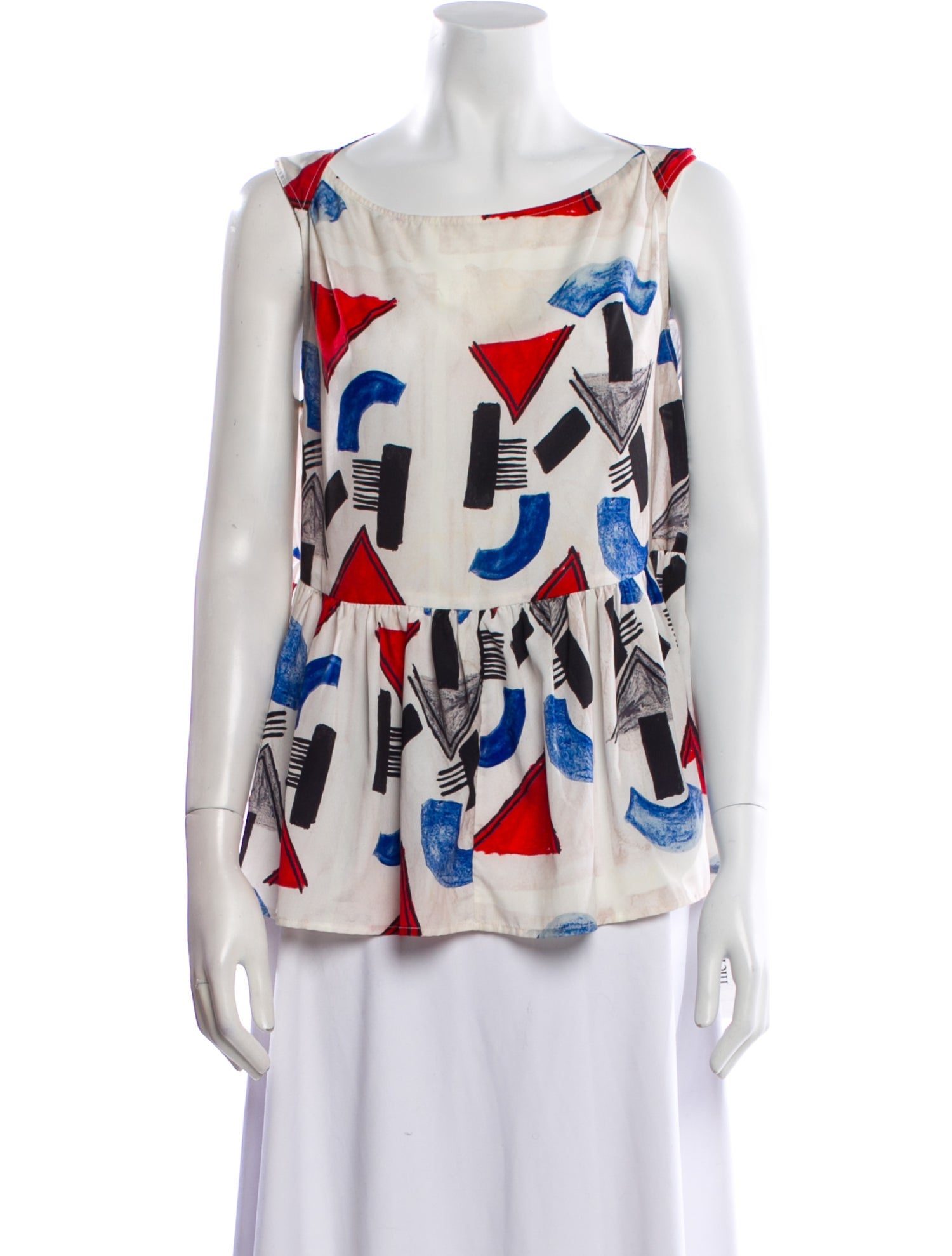 Rachel Comey Printed Cowl Neck Top