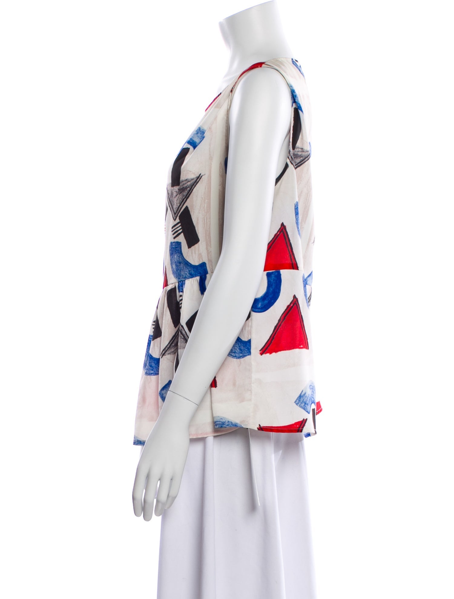 Rachel Comey Printed Cowl Neck Top