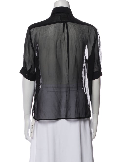 Rachel Comey Silk Lace Pattern Button-Up Top