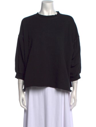 Rachel Comey Crew Neck Three-Quarter Sleeve Sweatshirt