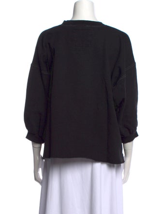 Rachel Comey Crew Neck Three-Quarter Sleeve Sweatshirt
