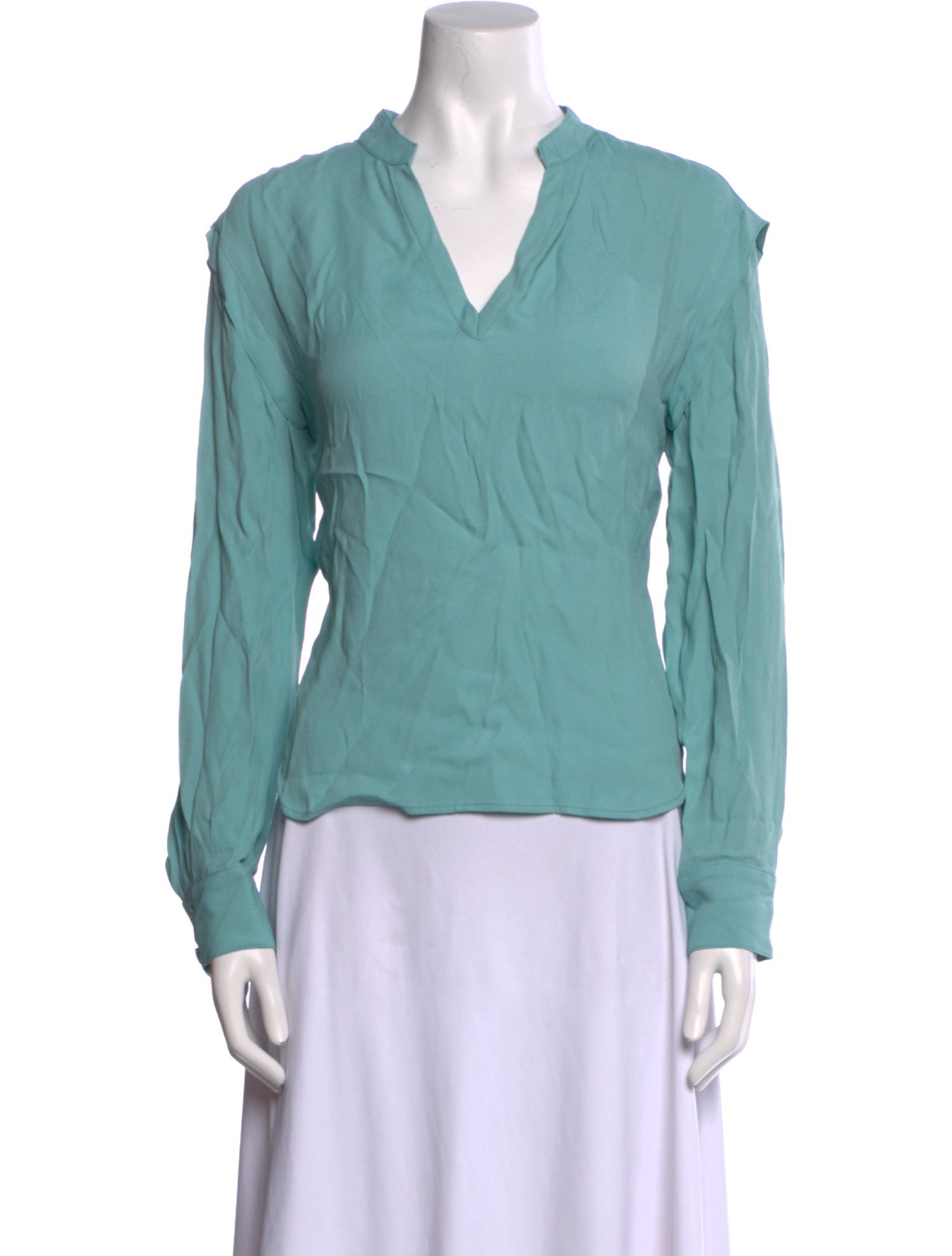 Rachel Comey V-Neck Long Sleeve Blouse