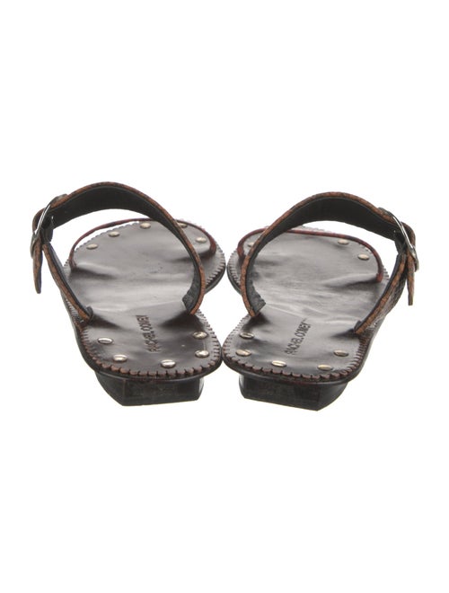 Rachel Comey Leather Animal Print Slides