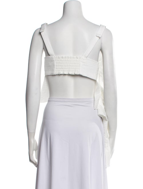 Rachel Comey Asymmetrical Three-Quarter Sleeve Crop Top