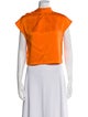 Rachel Comey Silk Mock Neck Crop Top