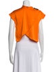 Rachel Comey Silk Mock Neck Crop Top