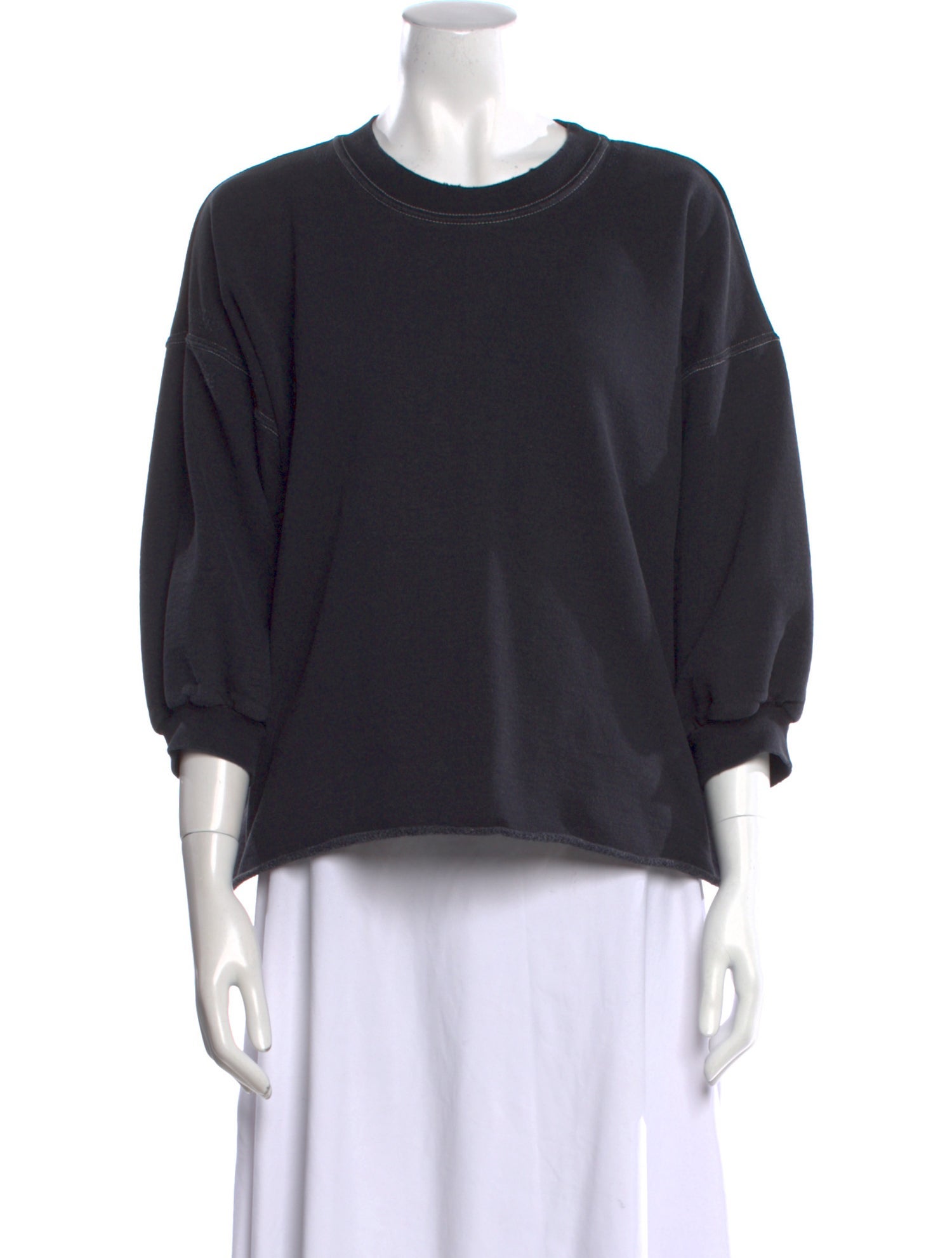 Rachel Comey Crew Neck Three-Quarter Sleeve Sweatshirt