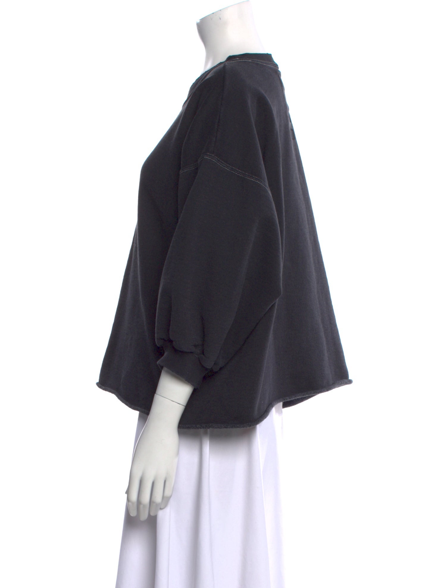 Rachel Comey Crew Neck Three-Quarter Sleeve Sweatshirt