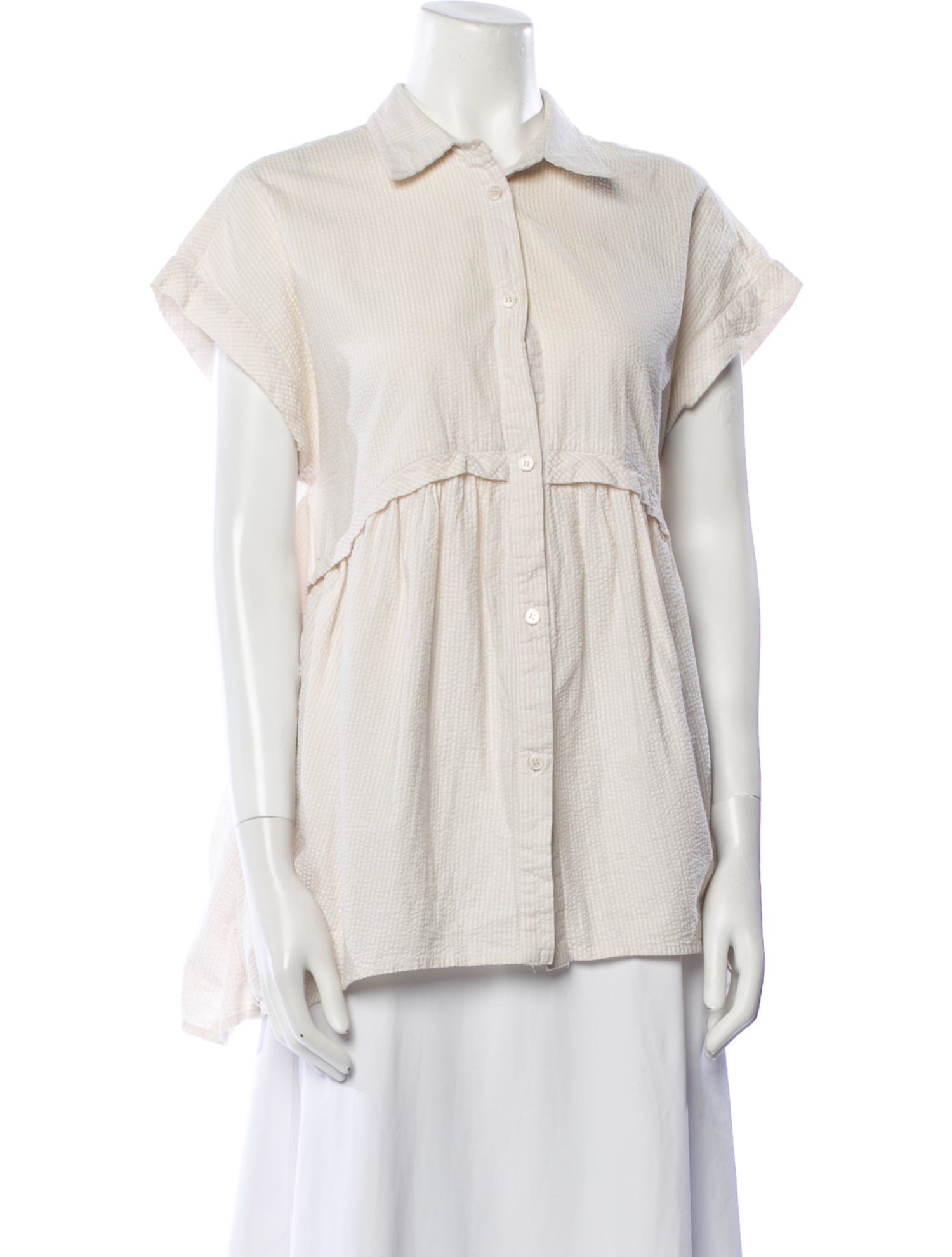 Rachel Comey Short Sleeve Button-Up Top