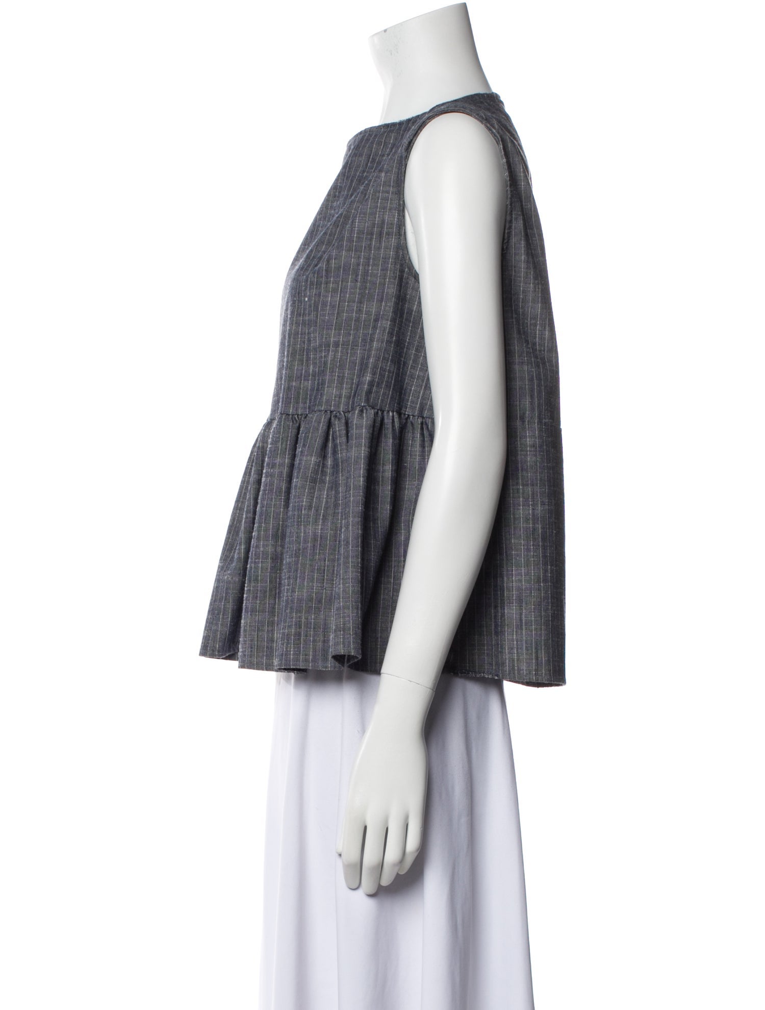 Rachel Comey Striped Bateau Neckline Blouse