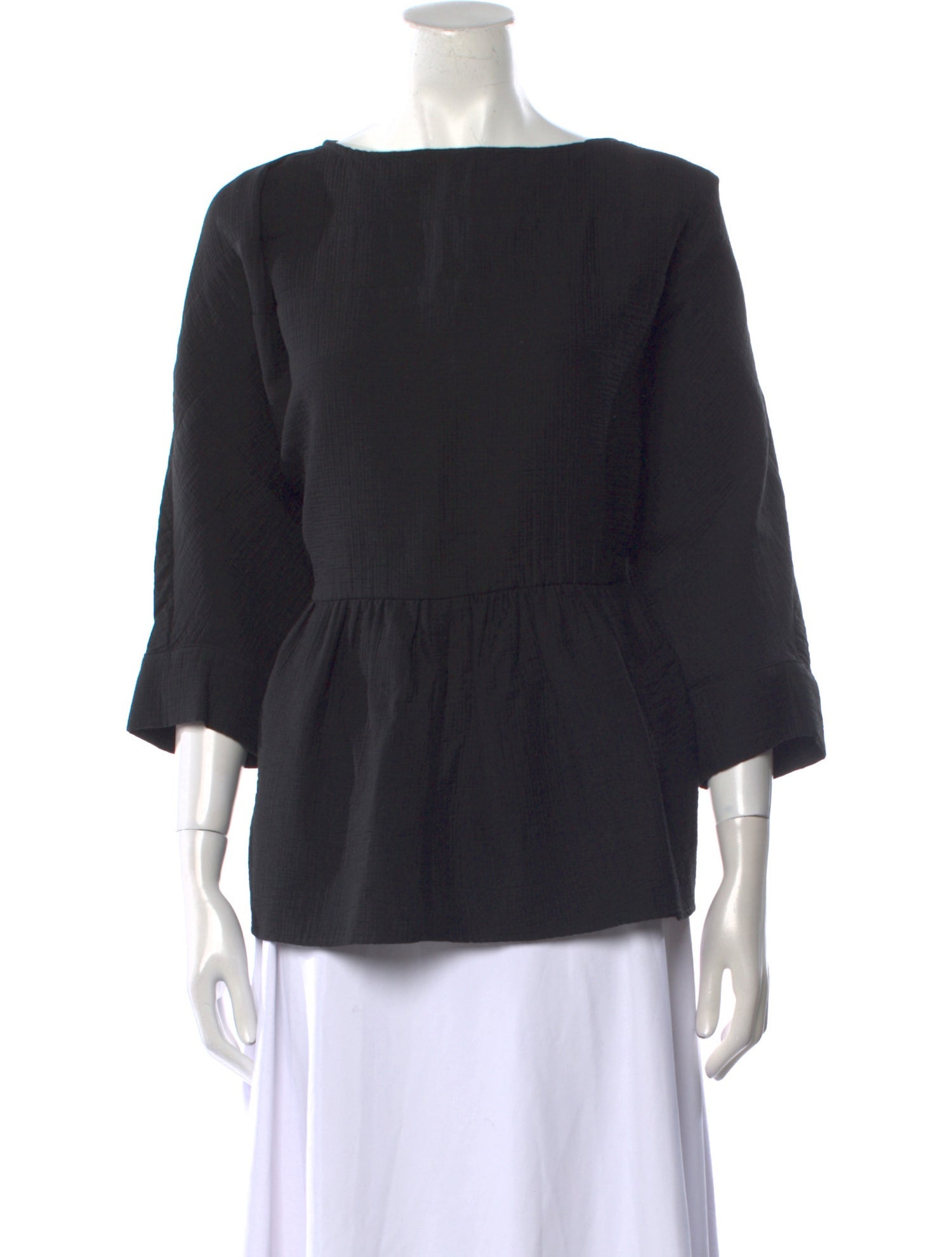 Rachel Comey Linen Bateau Neckline Blouse