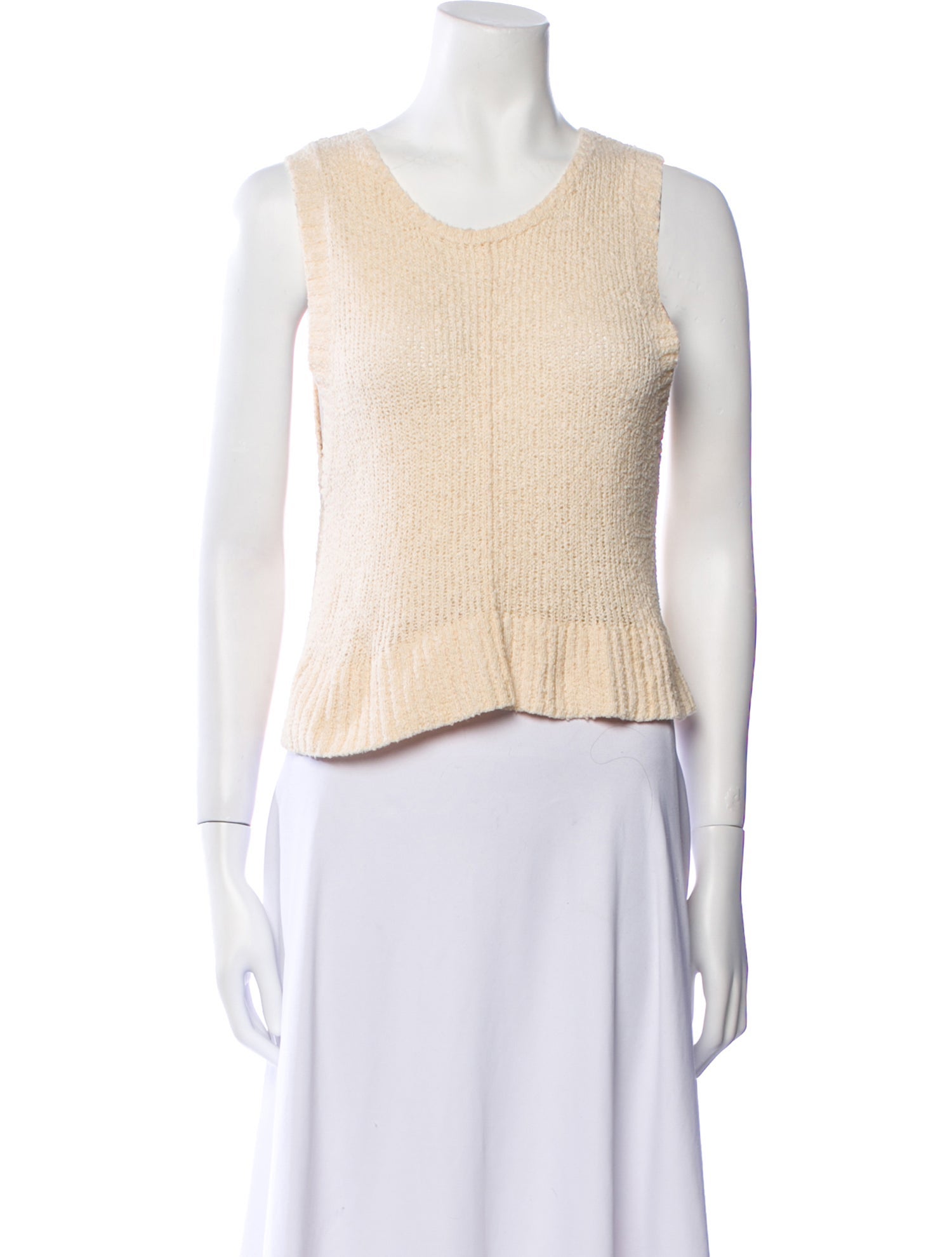 Rachel Comey Scoop Neck Sleeveless Crop Top