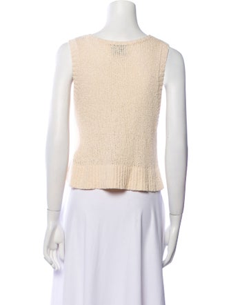 Rachel Comey Scoop Neck Sleeveless Crop Top
