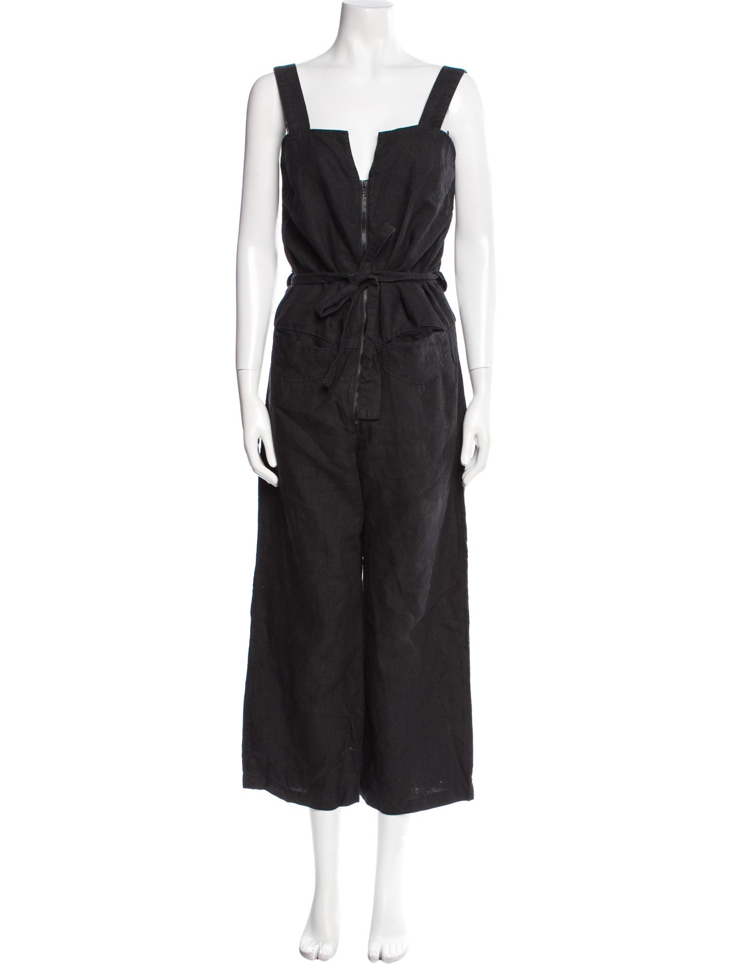 Rachel Comey Linen Square Neckline Jumpsuit