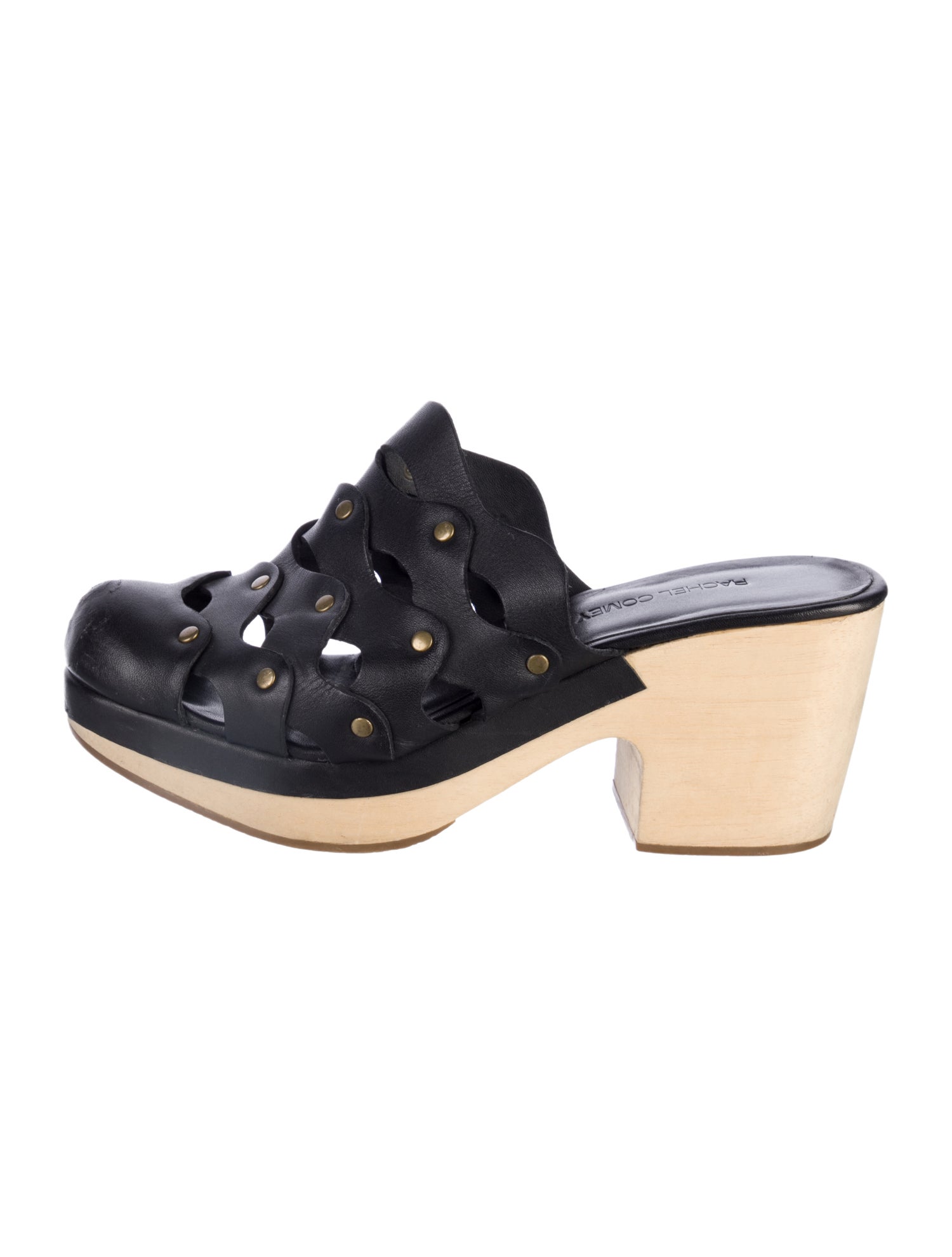 Rachel Comey Leather Colorblock Pattern Mules