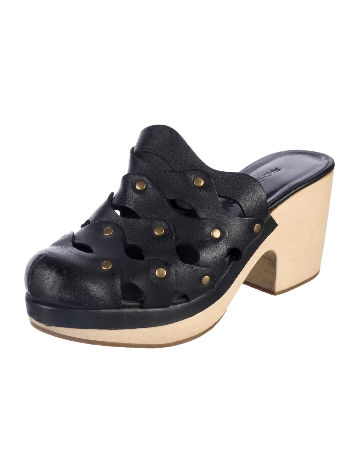 Rachel Comey Leather Colorblock Pattern Mules