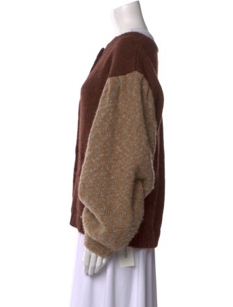 Rachel Comey Linen Colorblock Pattern Sweater